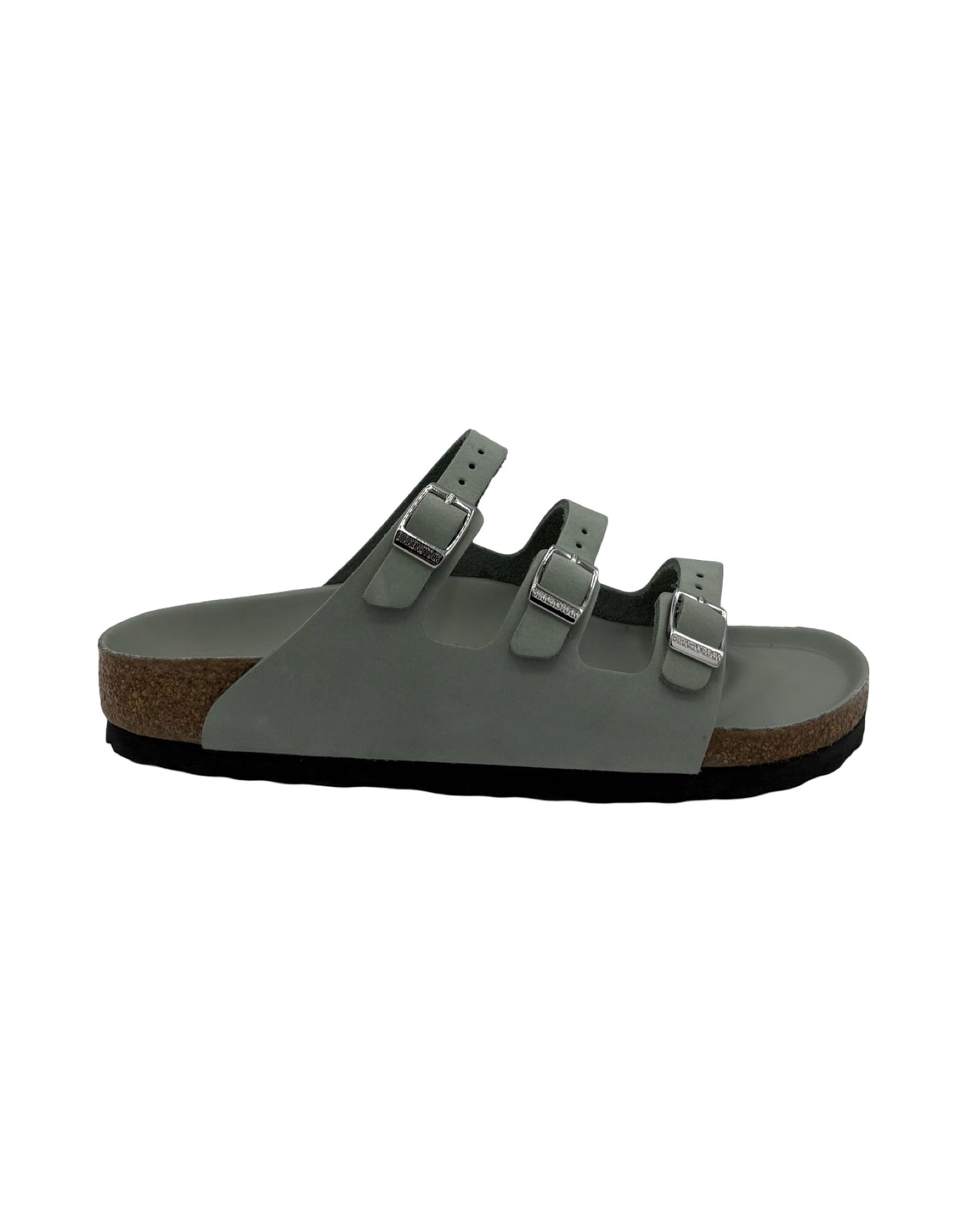 BIRKENSTOCK FLORIDA PURE SAGE NUBUCK LEATHER