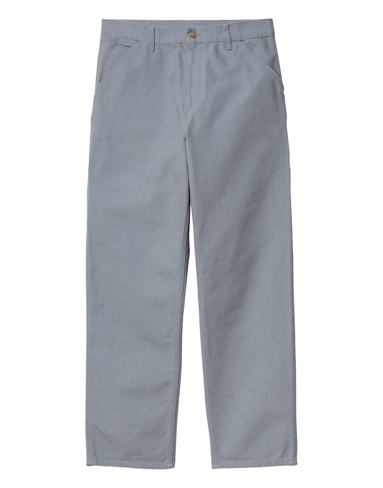 CARHARTT WIP PANTALONI SINGLE KNEE LOOSE FIT CANVAS GRIGI