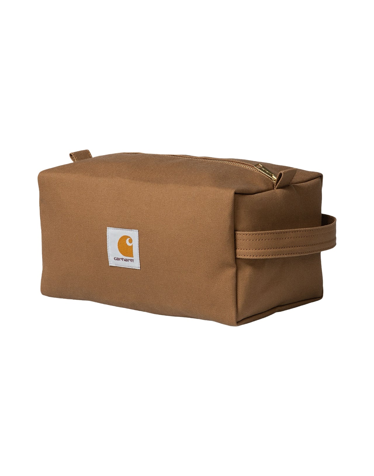 CARHARTT WIP BEAUTY CASE DEARBORN CANVAS MARRONE