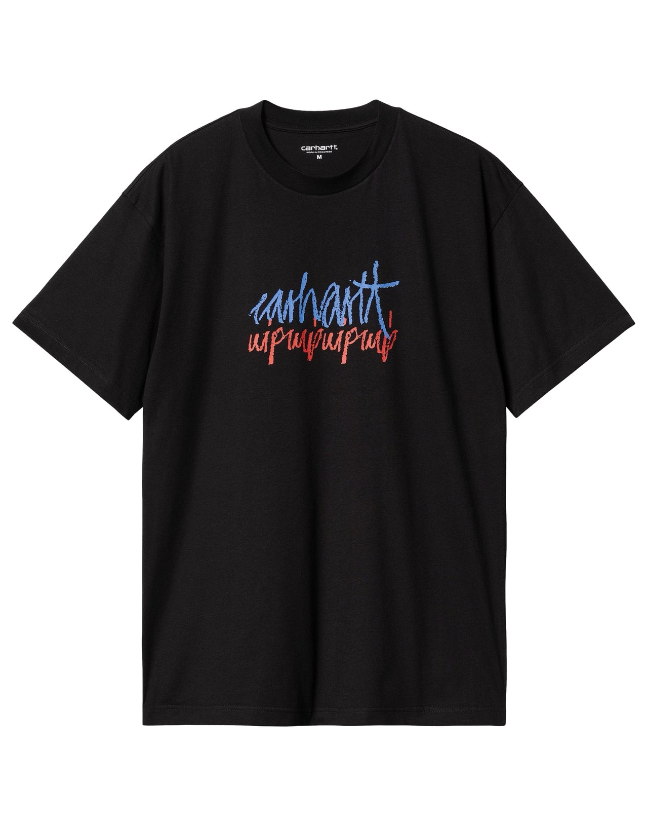 CARHARTT WIP T-SHIRT STEREO COTONE NERA