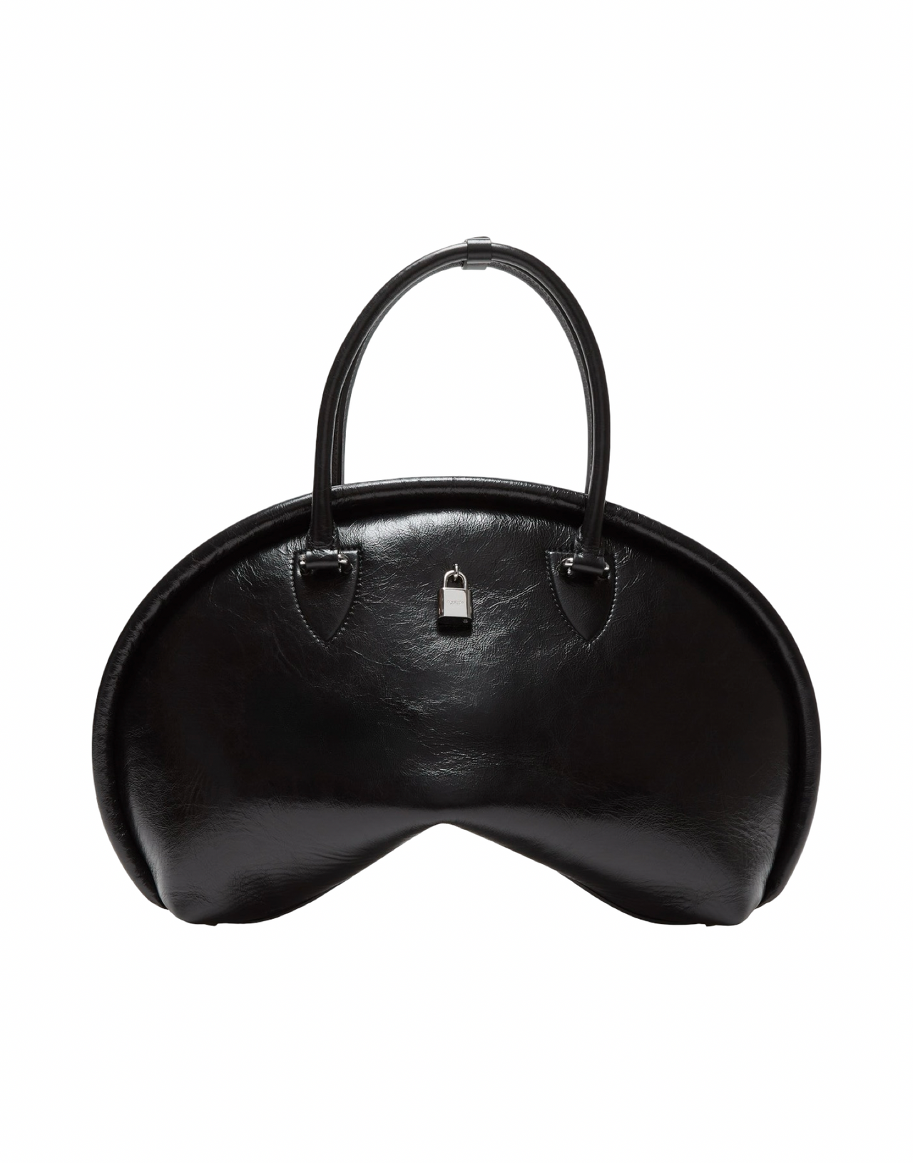 ACNE STUDIOS BORSA BOWLINA PELLE NERA
