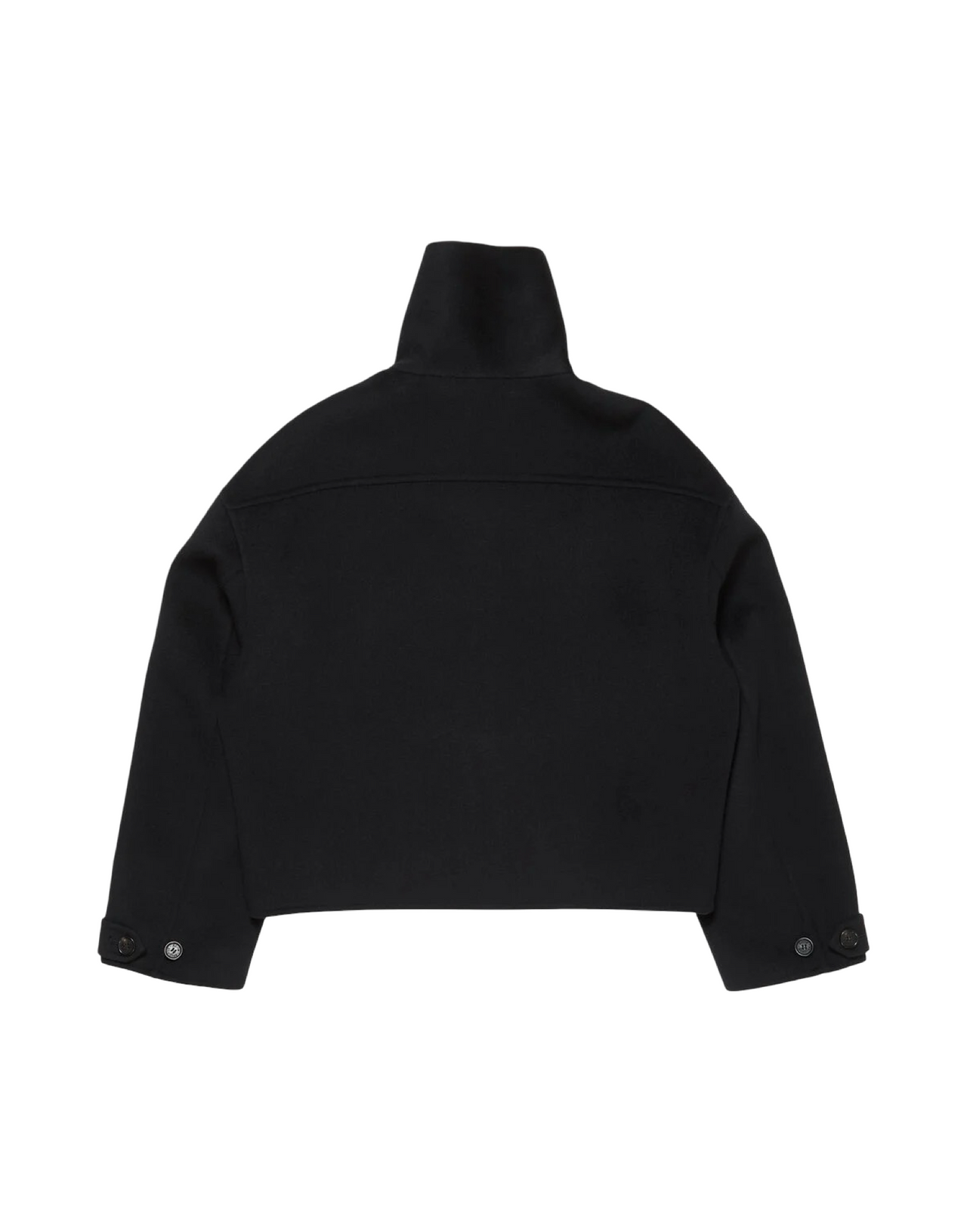 ACNE STUDIOS GIACCA COLLO ALTO LANA CASHMERE NERA