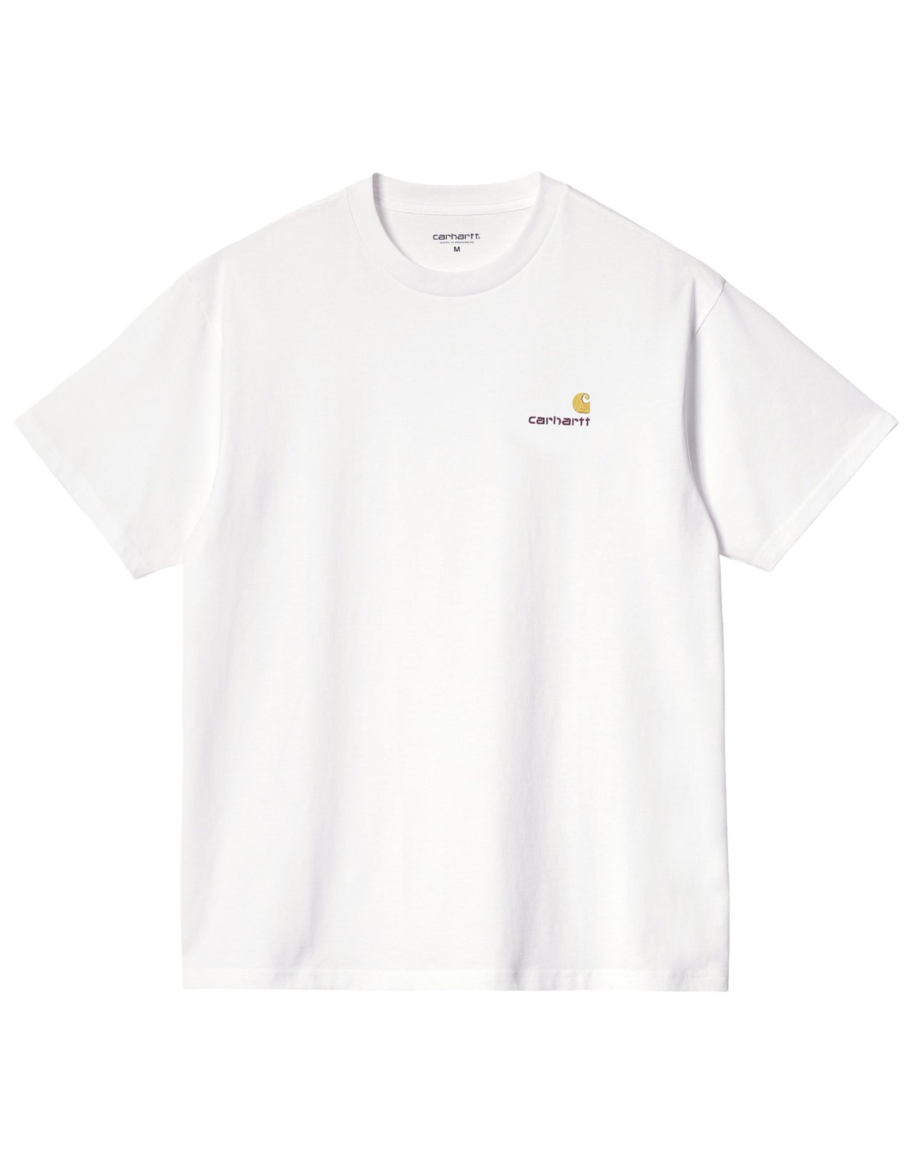 CARHARTT WIP T-SHIRT MM AMERICAN SCRIPT JERSEY BIANCA