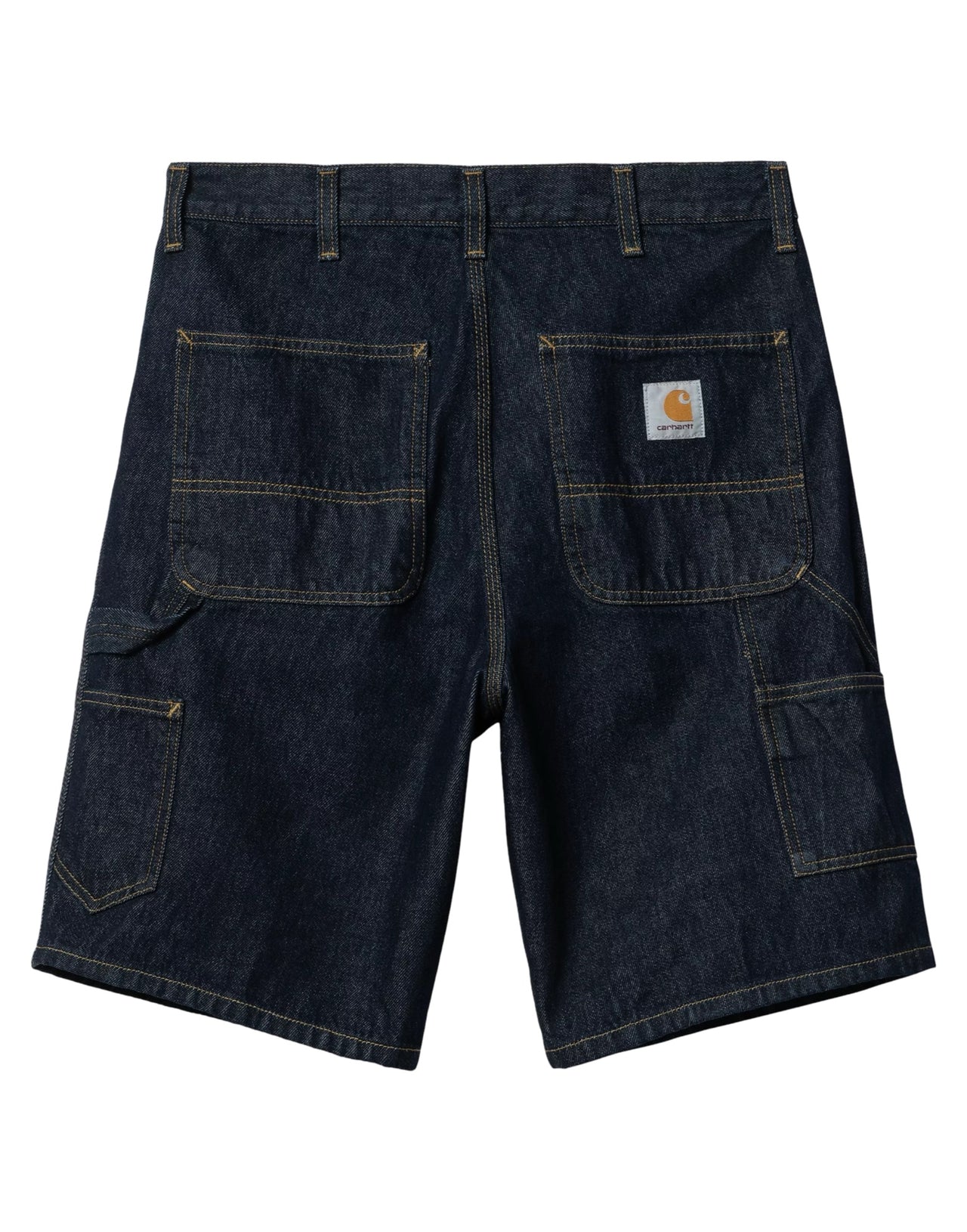 CARHARTT WIP SHORTS DENIM SINGLE KNEE SMITH BLU RINSED