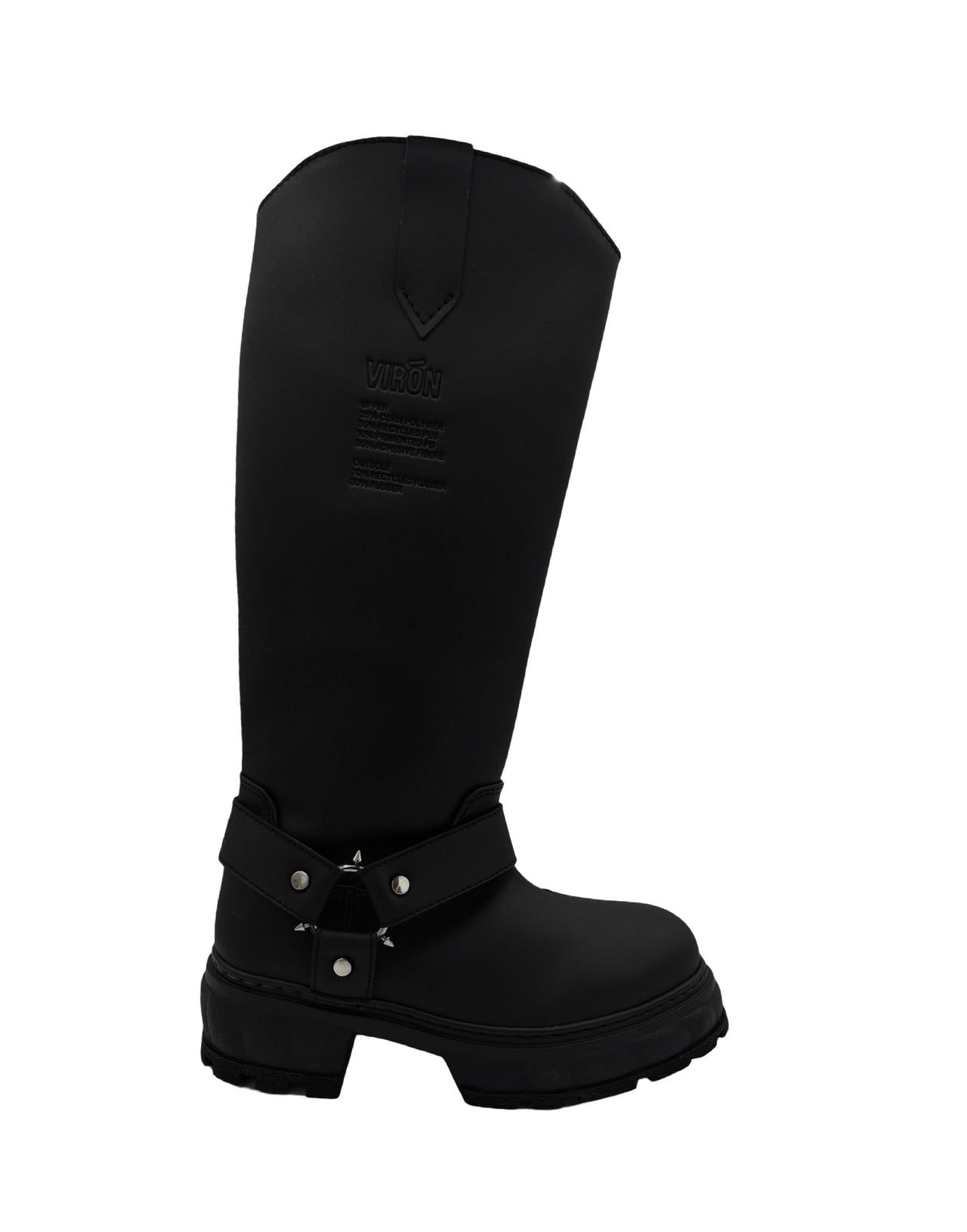 VIRON HIGH BOOT ECOPELLE BLACK CORN