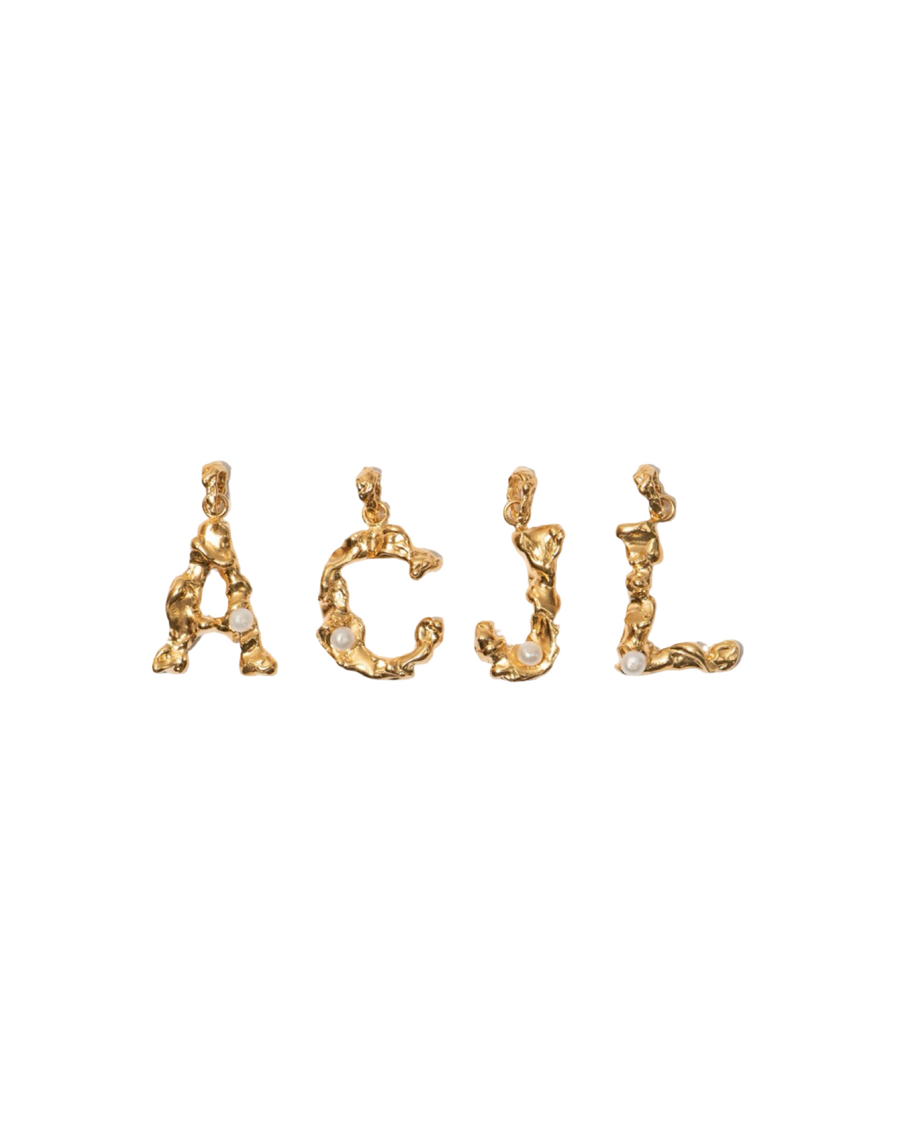 LES MERES THE PEARL LETTER PENDANT NORMAL