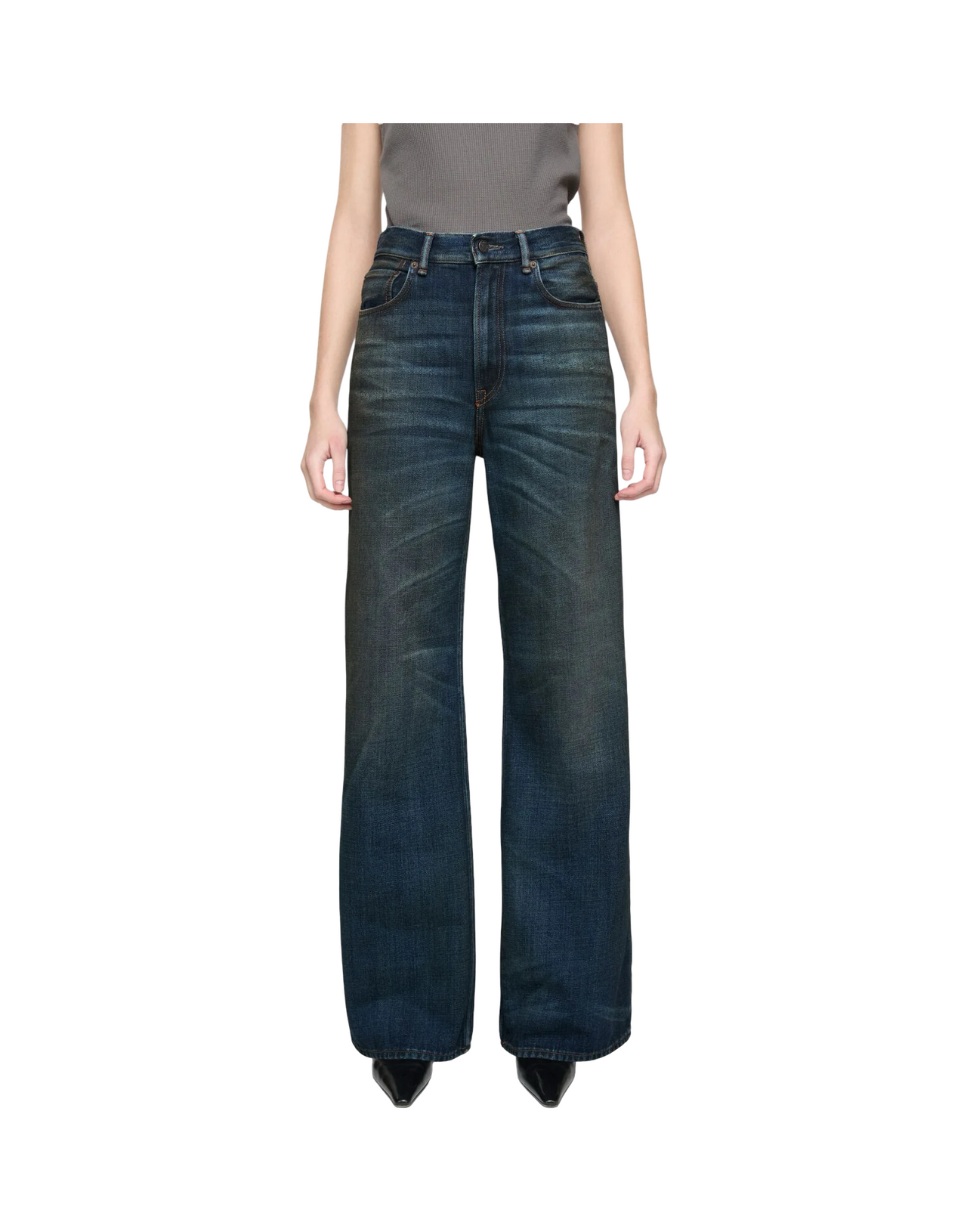 ACNE STUDIOS DENIM 2022 YOYOGI PALAZZO BLU SCURO