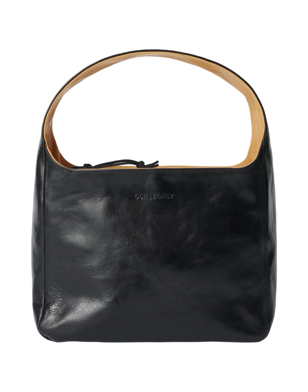 OUR LEGACY BORSA BRICK BAG SPALLA PELLE NERA