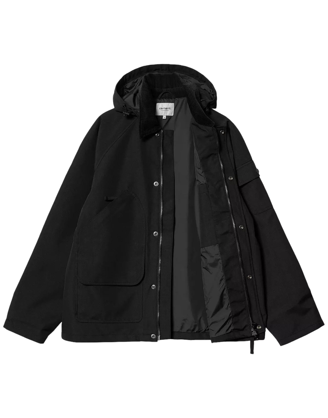 CARHARTT WIP GIUBBOTTO CLARTON NYLON CANVAS NERO