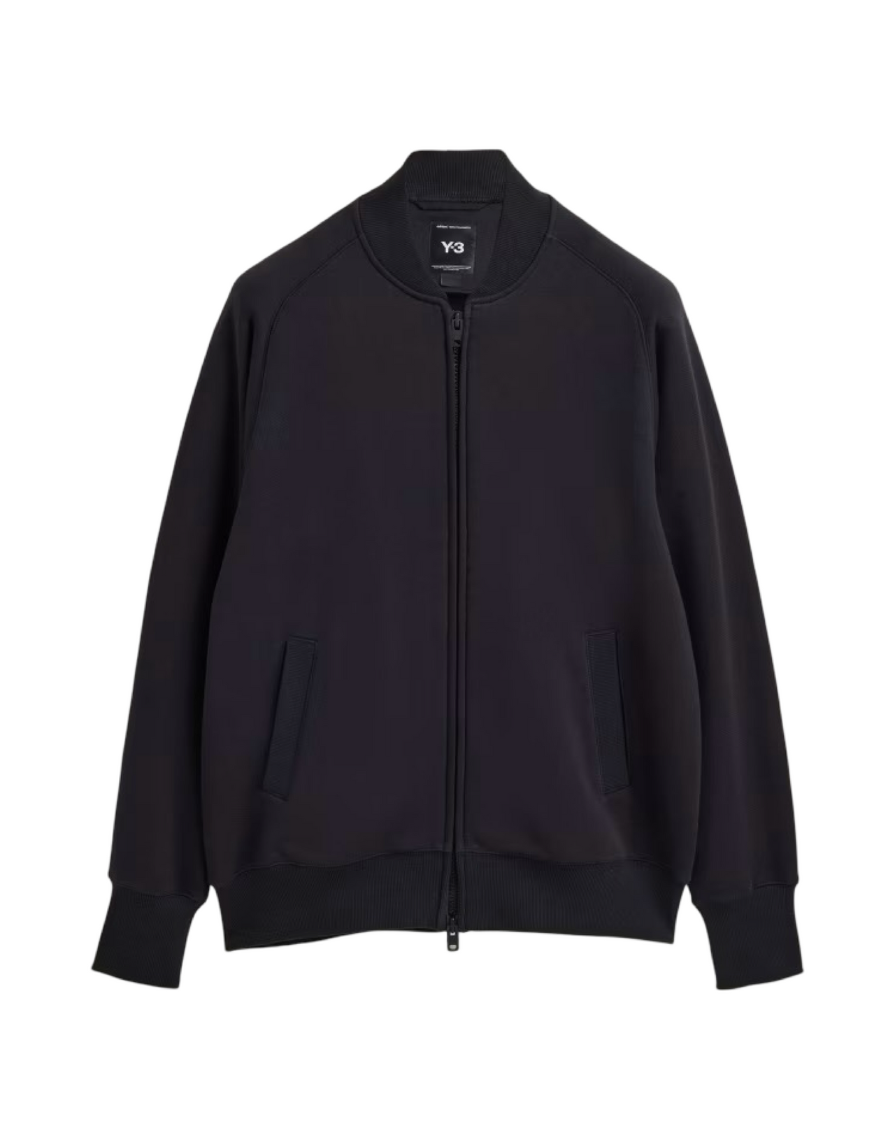 Y-3 FELPA ZIP TRACK NERA