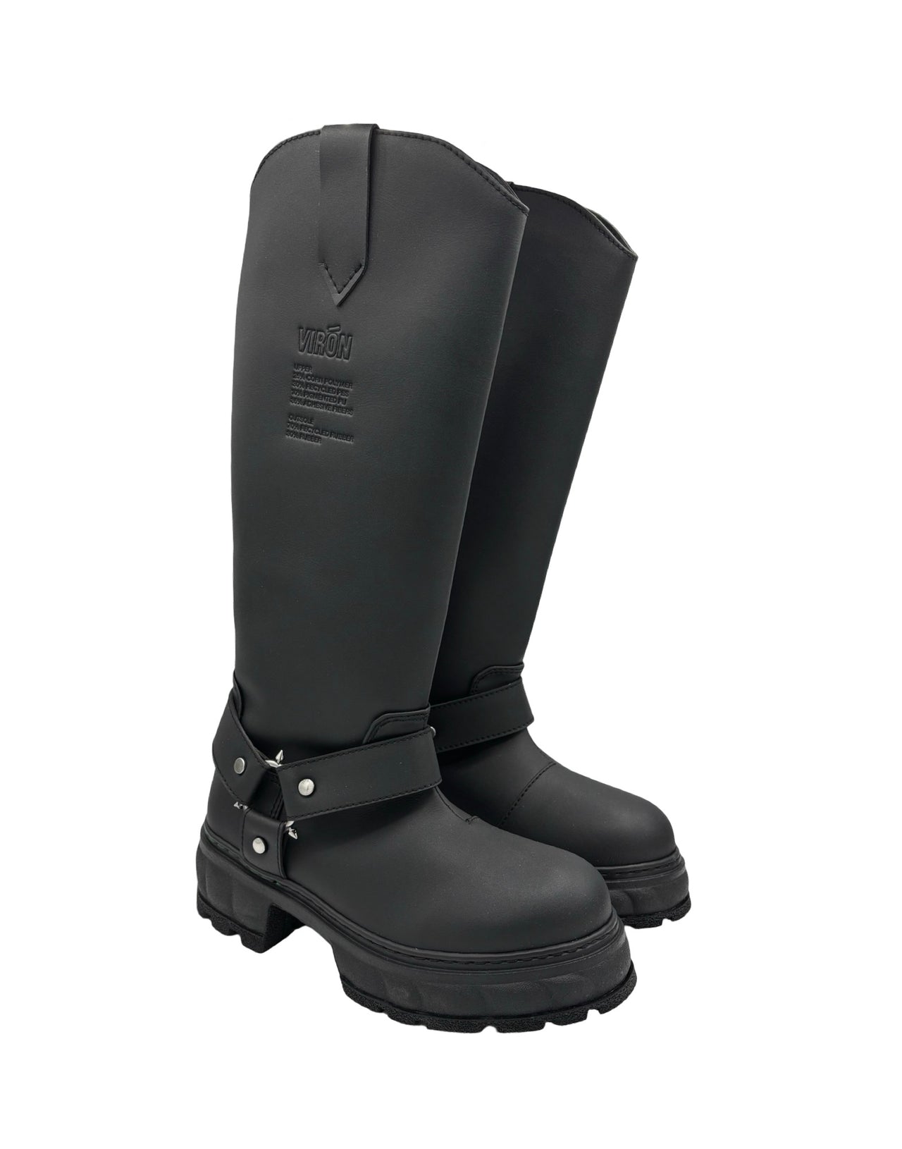 VIRON HIGH BOOT ECOPELLE BLACK CORN