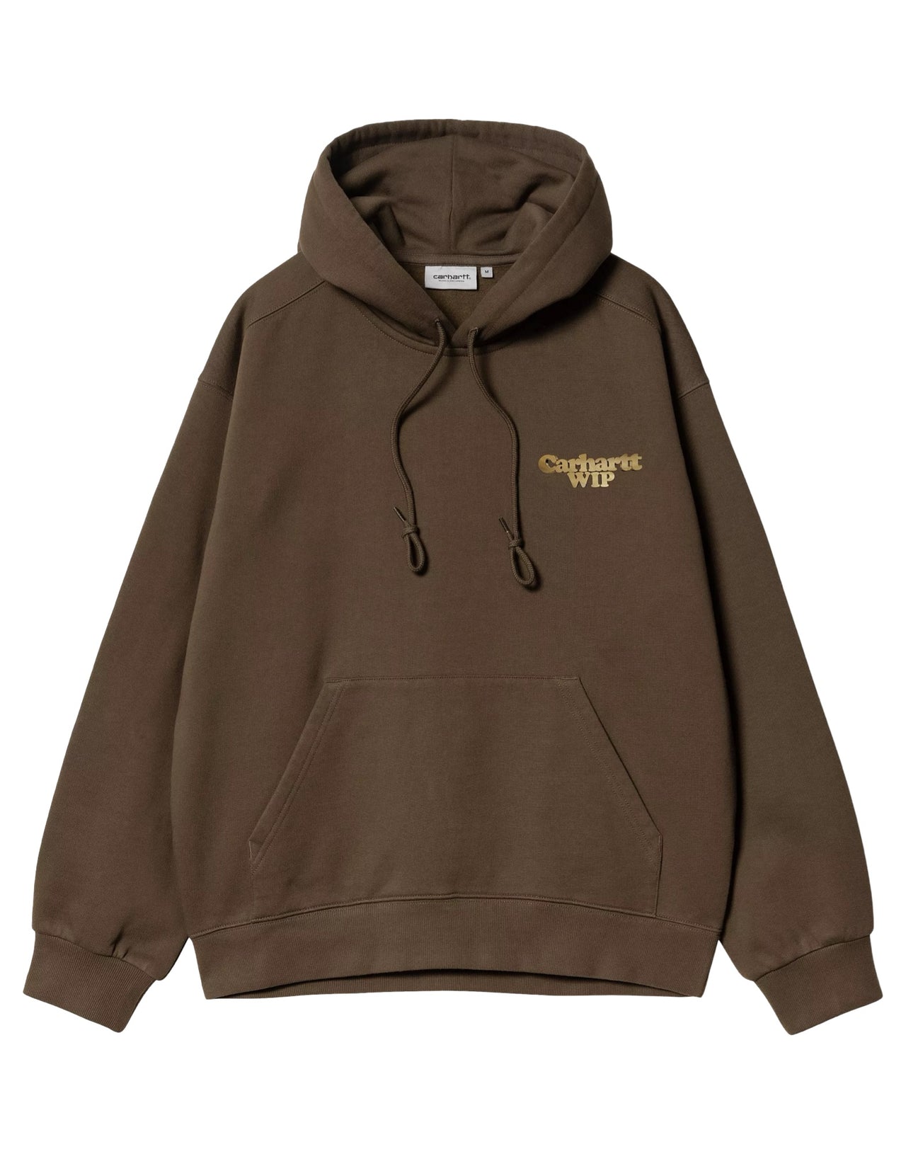 CARHARTT WIP HOODED CHARM LINK SWEAT MARRONE