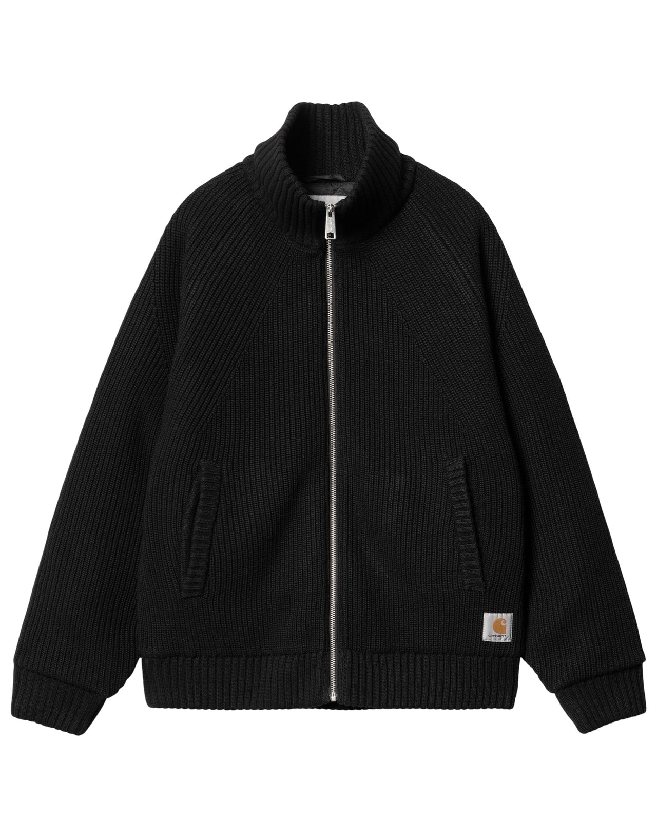 CARHARTT WIP MAGLIONE BANLEY FULL ZIP LANA NERO