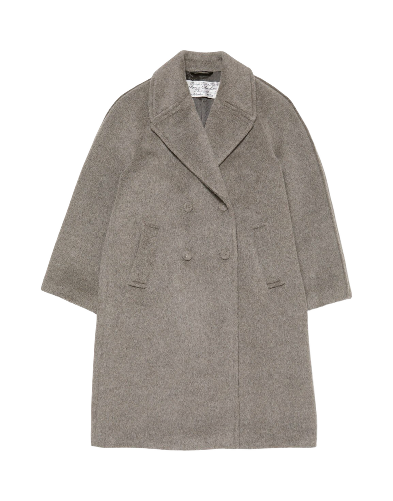 ACNE STUDIOS CAPPOTTO DOUBLE ALPACA GRIGIO