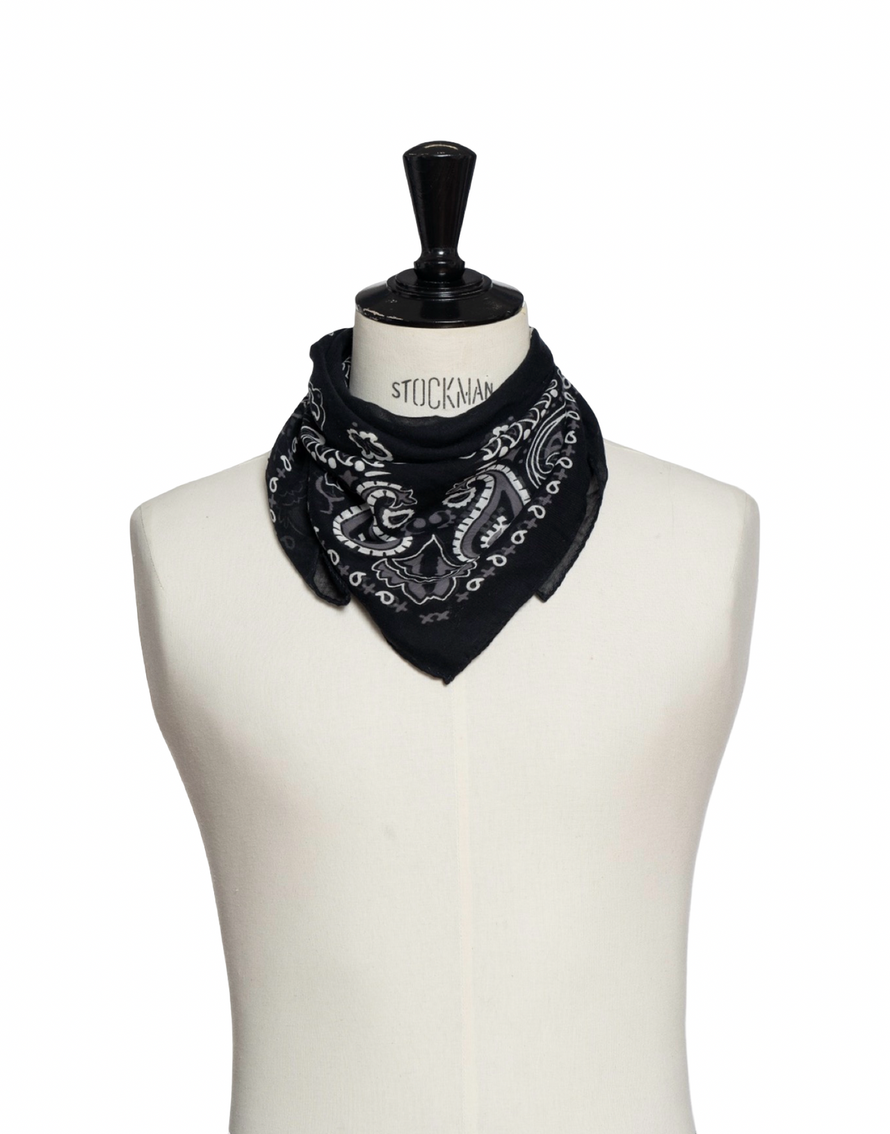 DESTIN BANDANA 59 X 59 CM COTONE NERO