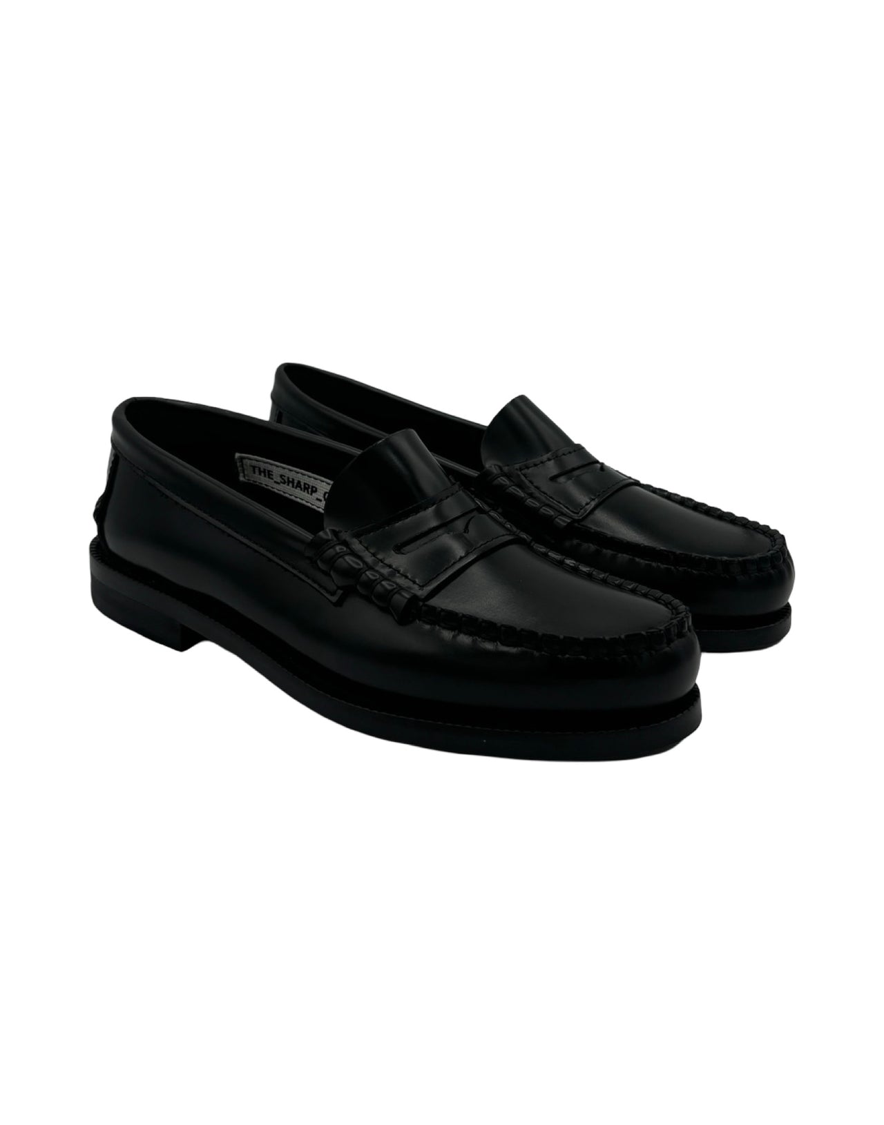 THE SHARP CORNER MOCASSINO OXFORD ABRASIVATO DONNA NERO