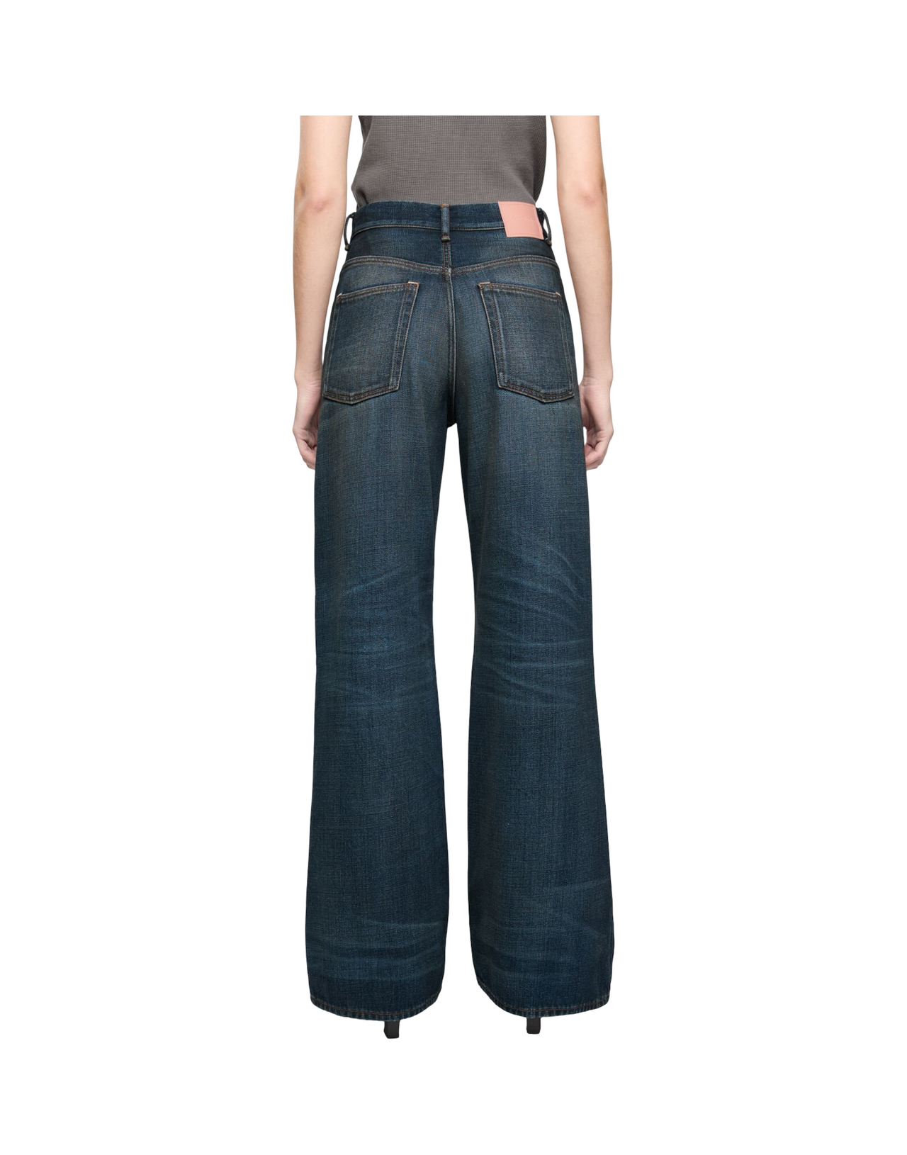 ACNE STUDIOS DENIM 2022 YOYOGI PALAZZO BLU SCURO
