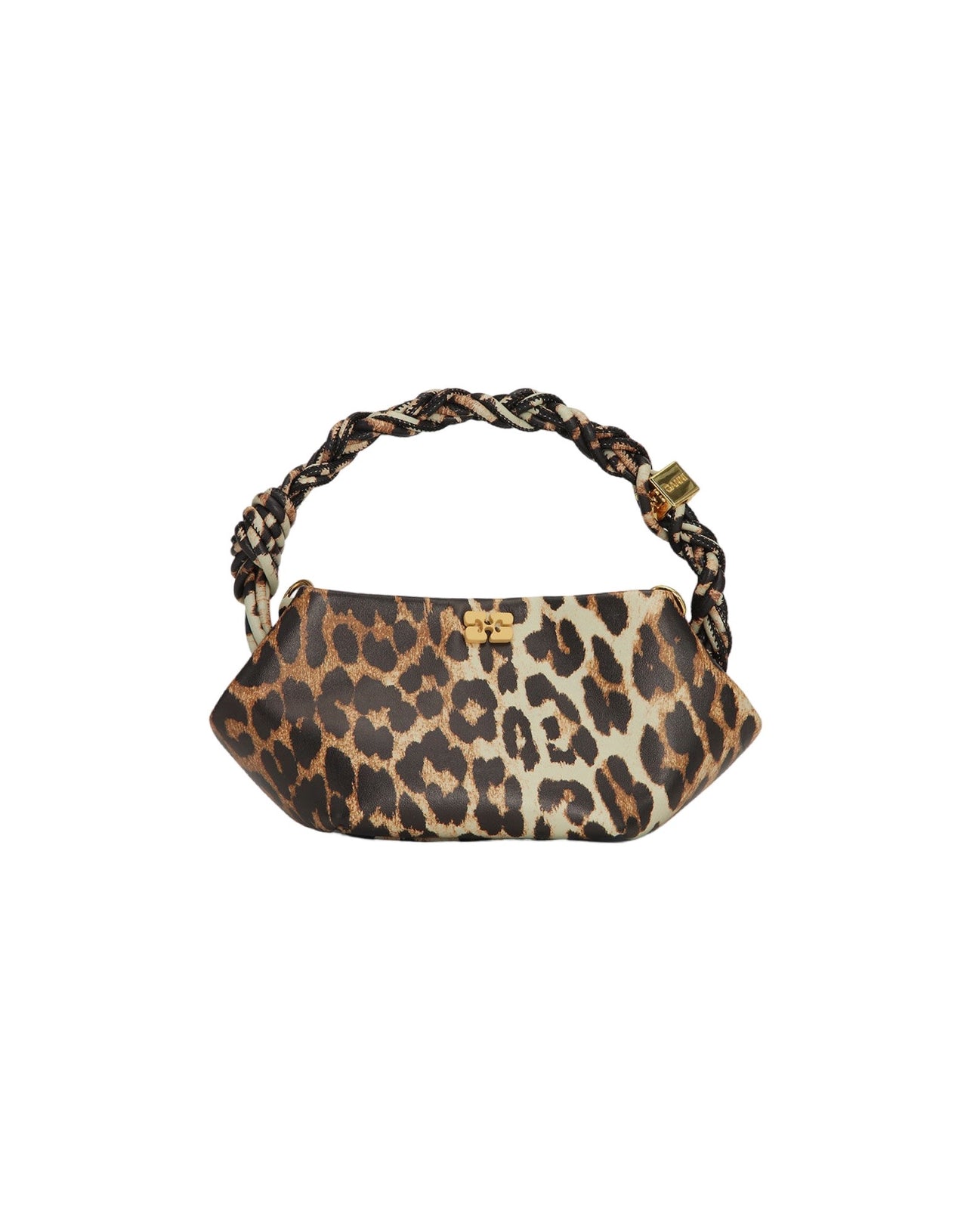 GANNI BOU BAG MINI PRINT LEOPARD