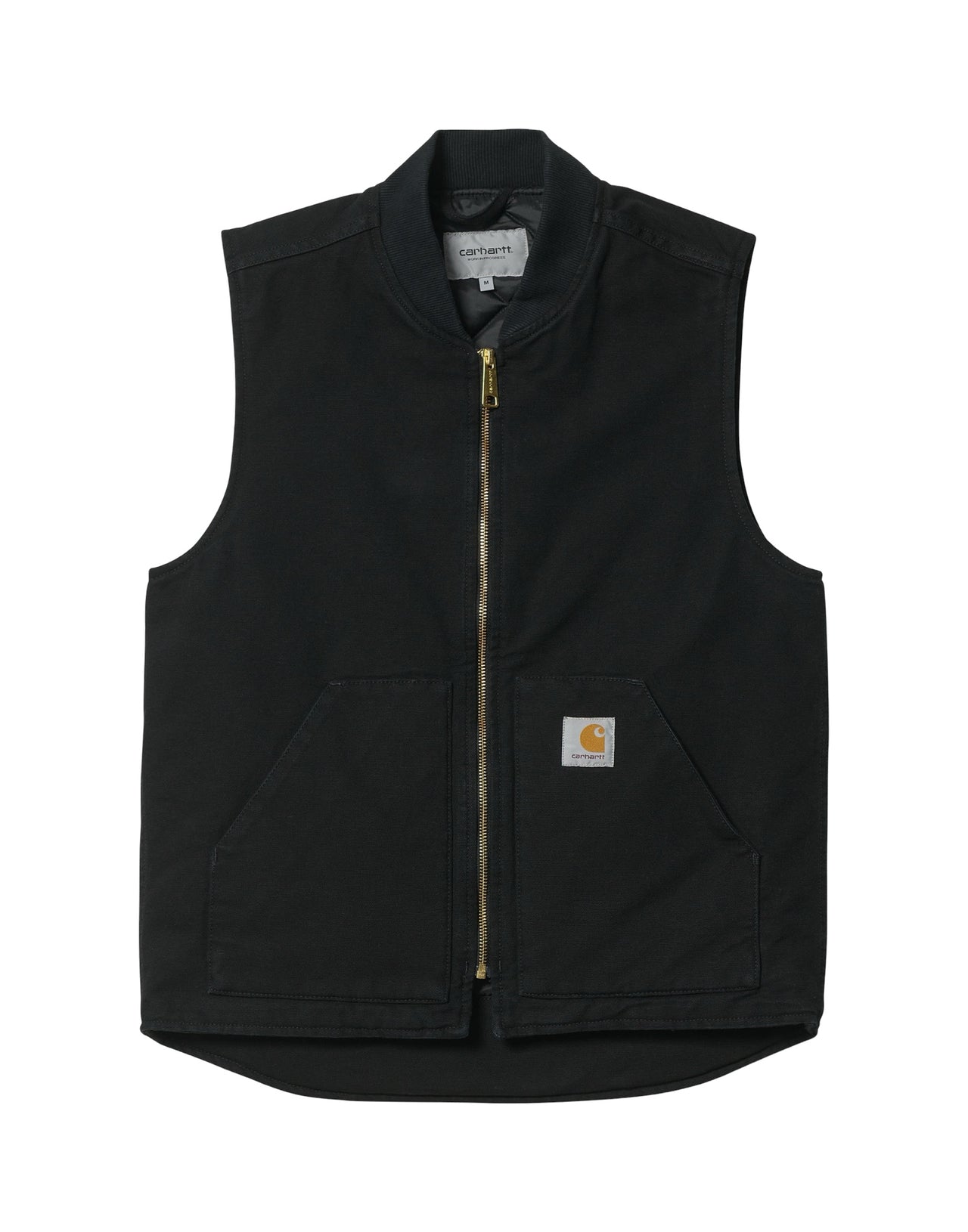 CARHARTT WIP GILET DEARBORN CANVAS NERO