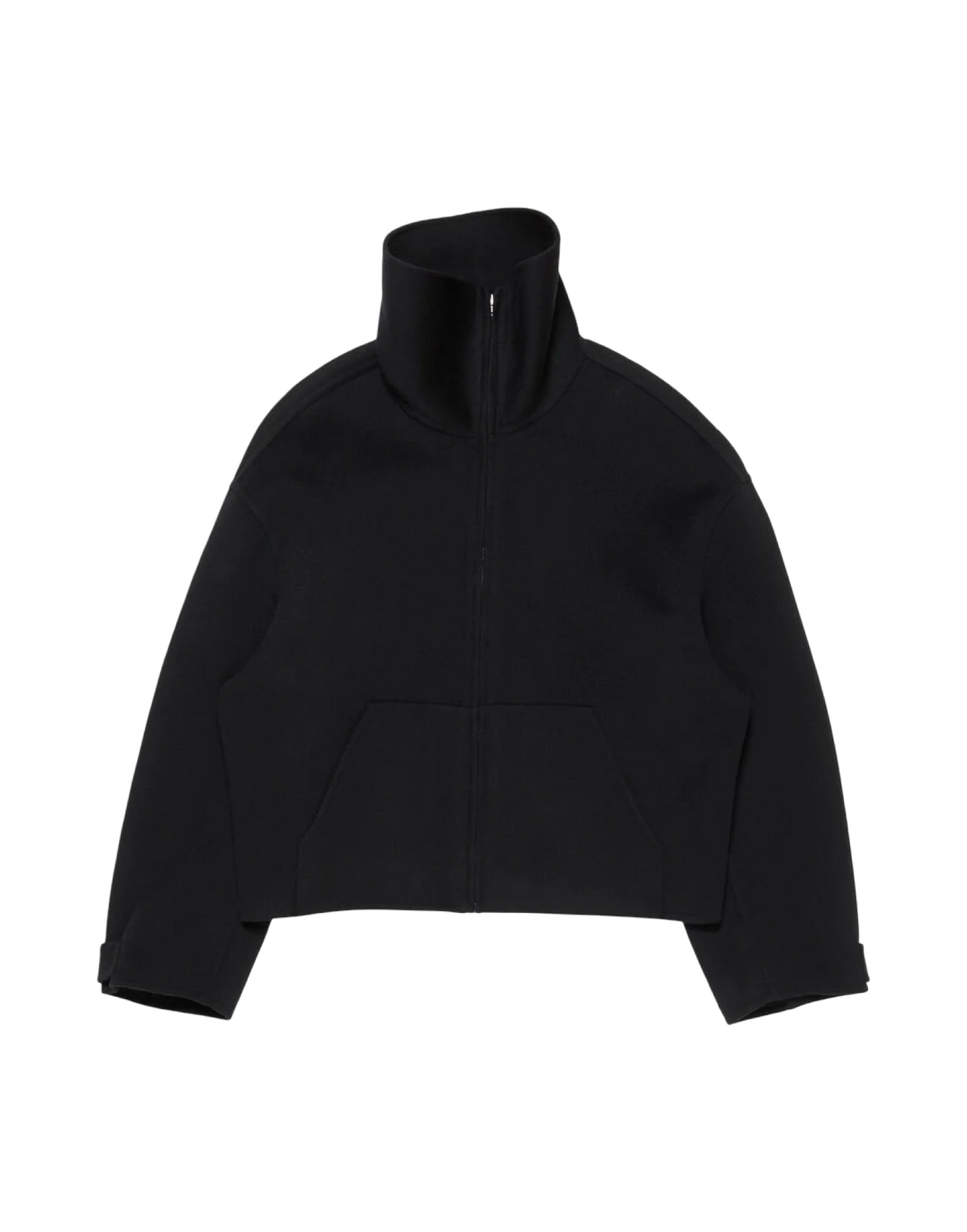 ACNE STUDIOS GIACCA COLLO ALTO LANA CASHMERE NERA