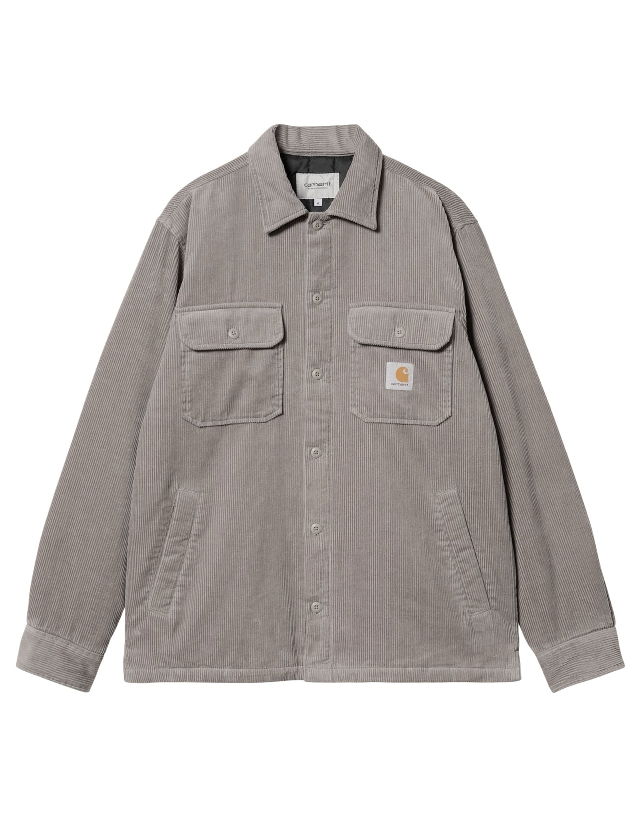 CARHARTT WIP GIACCA IMBOTTITA WHITSOME COTONE CORDUROY GRIGIA