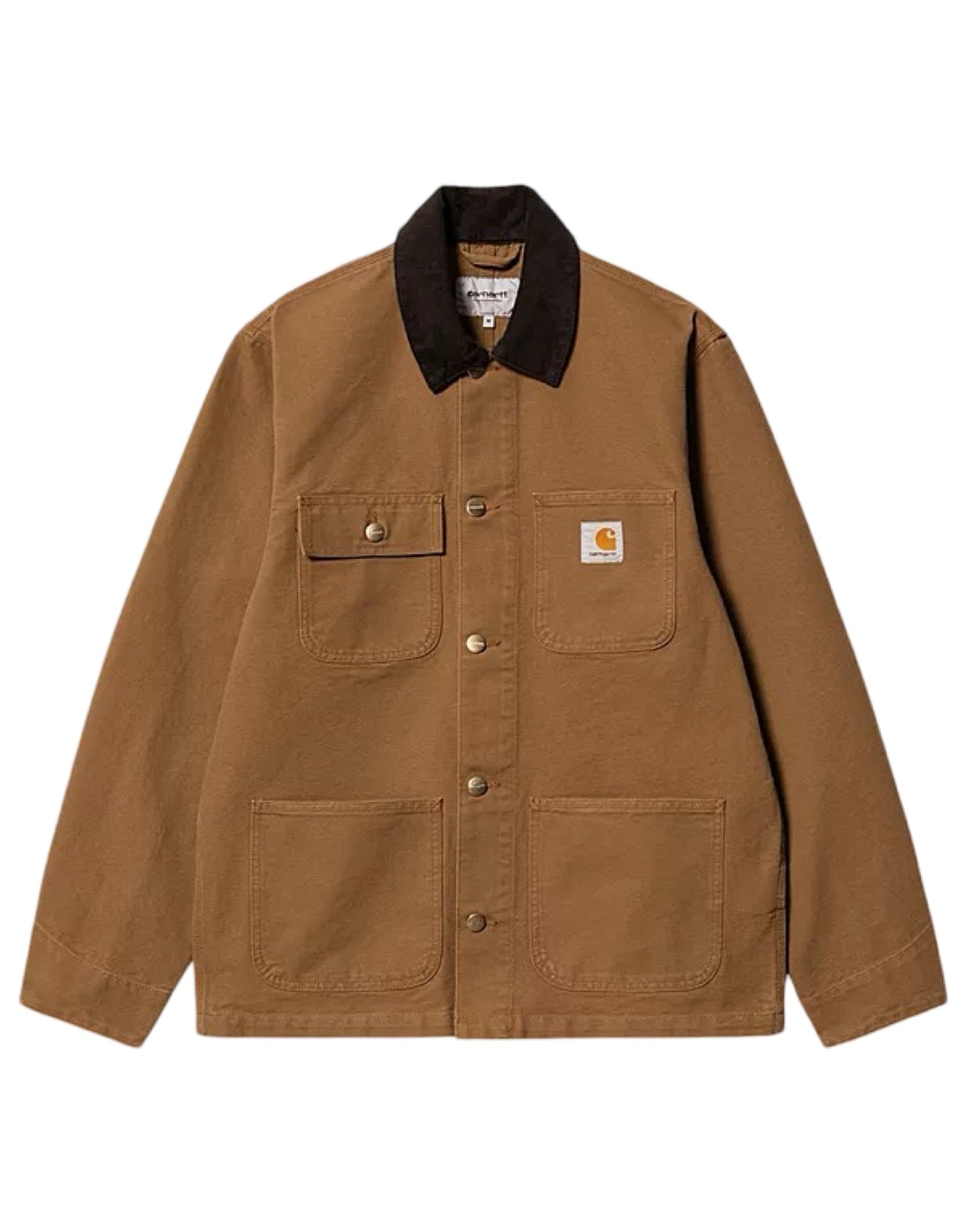 CARHARTT WIP GIACCA MIGHIGAN DEARBORN CANVAS TABACCO