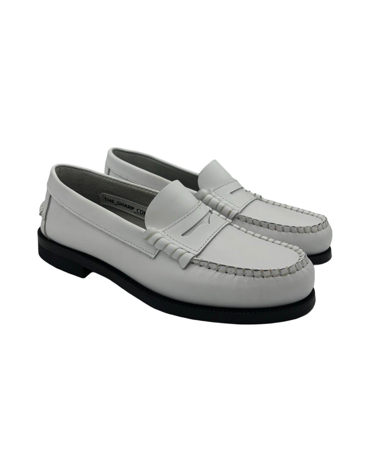 THE SHARP CORNER MOCASSINO OXFORD ABRASIVATO DONNA OFF WHITE