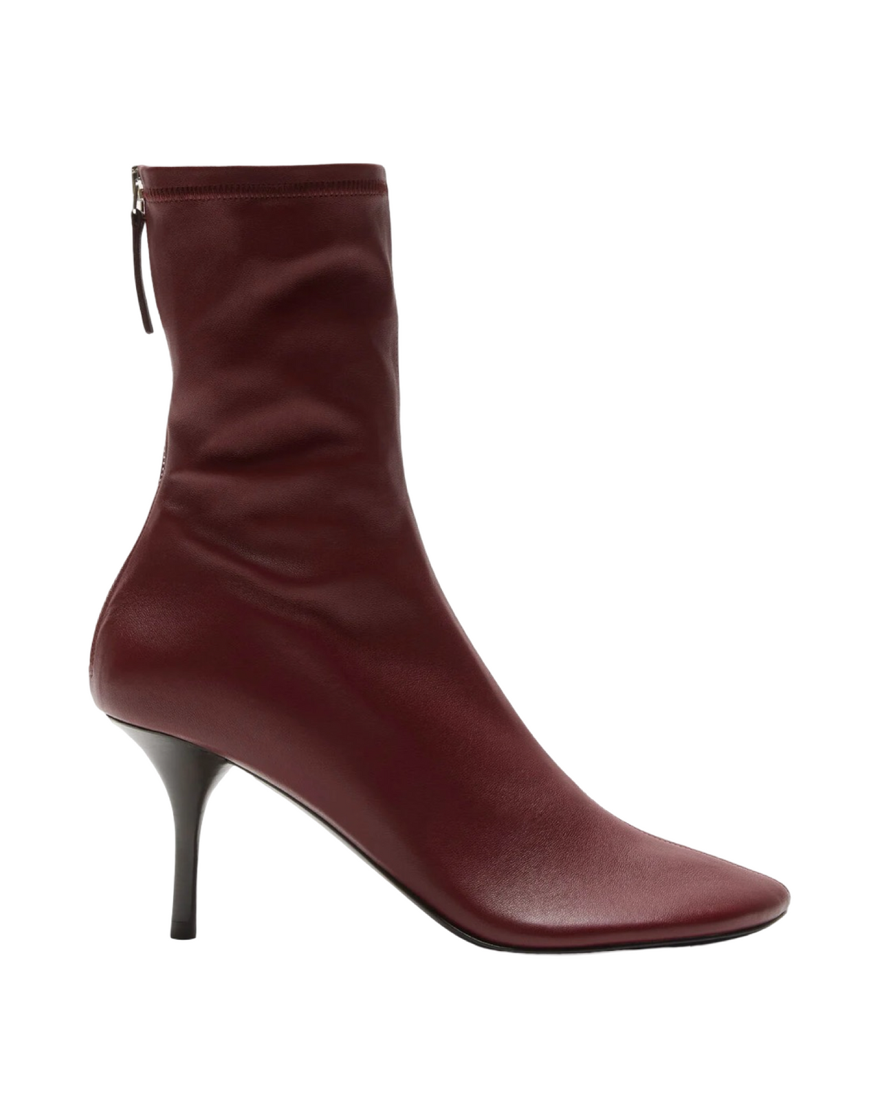 ACNE STUDIOS BACK ANKLE BOOT PELLE VINO