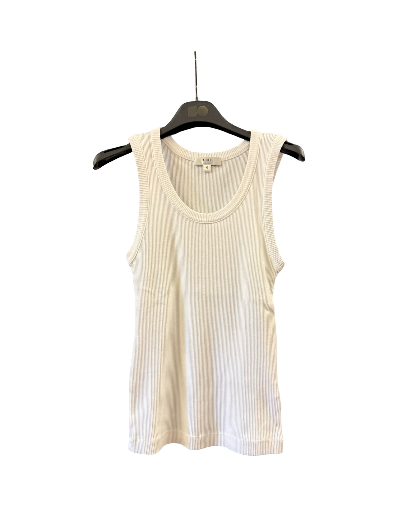 Agolde Top Poppy Tank Cot White Organic