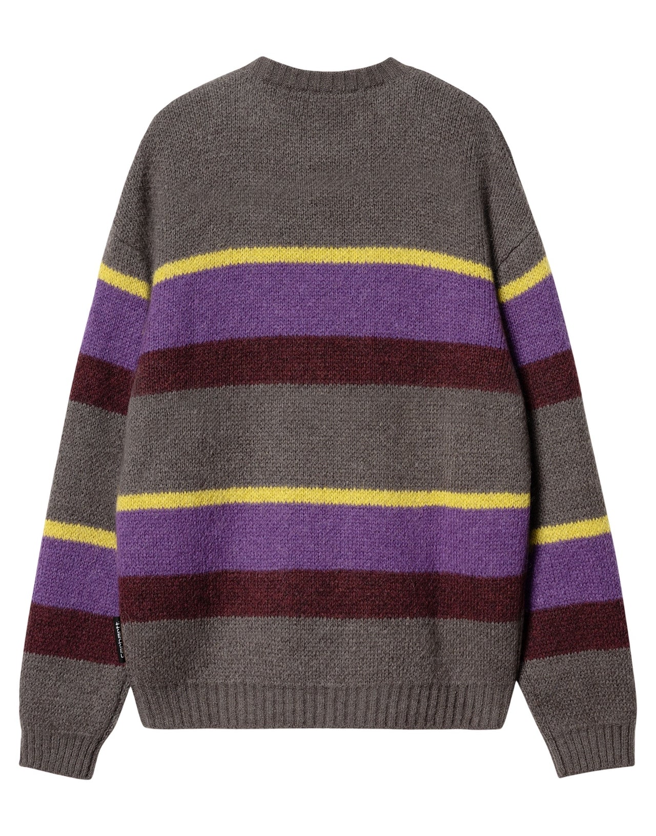 CARHARTT WIP MAGLIONE MERTON ALPACA RIGHE GRIGIO