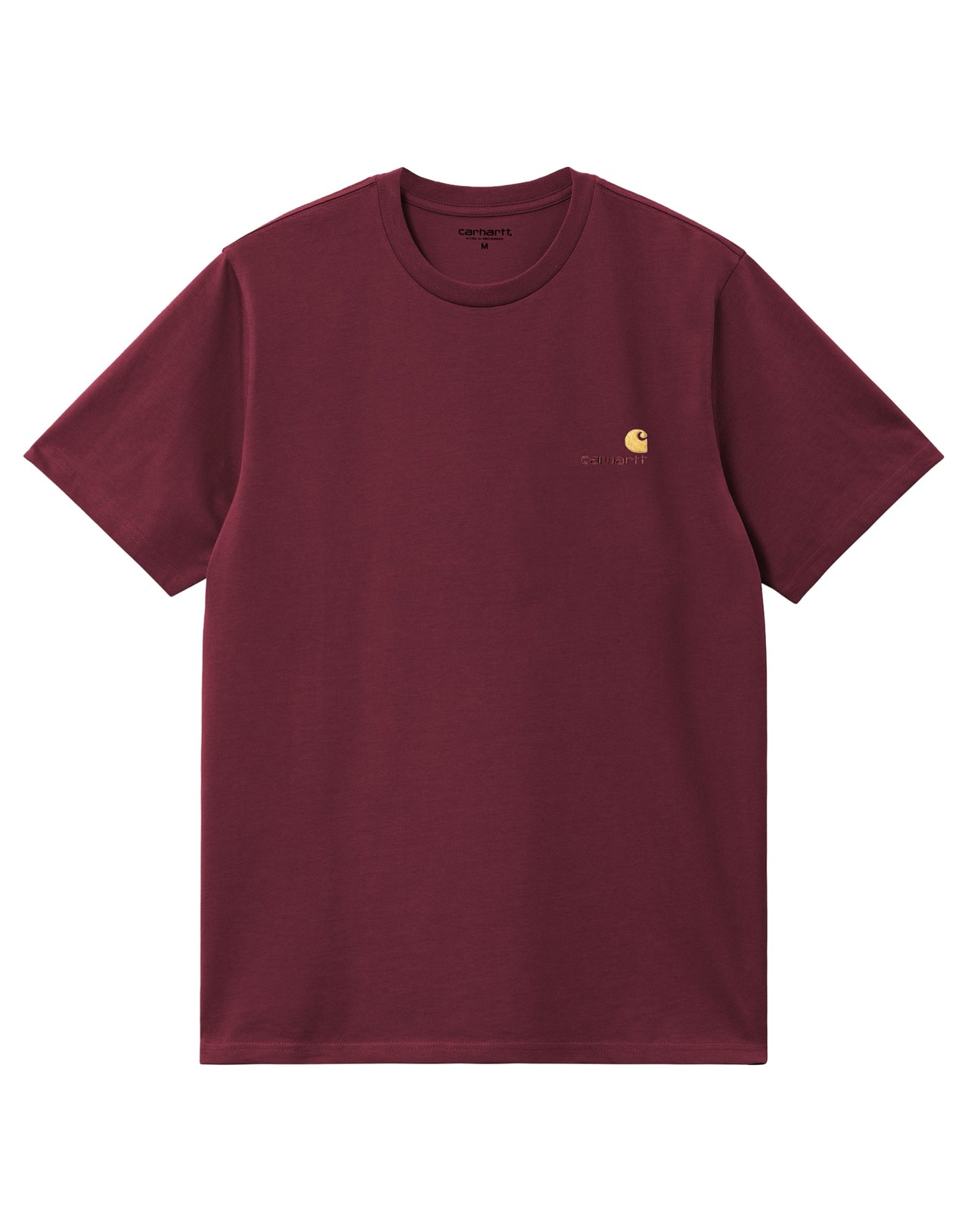 CARHARTT WIP T-SHIRT MM AMERICAN SCRIPT JERSEY BORDEAUX