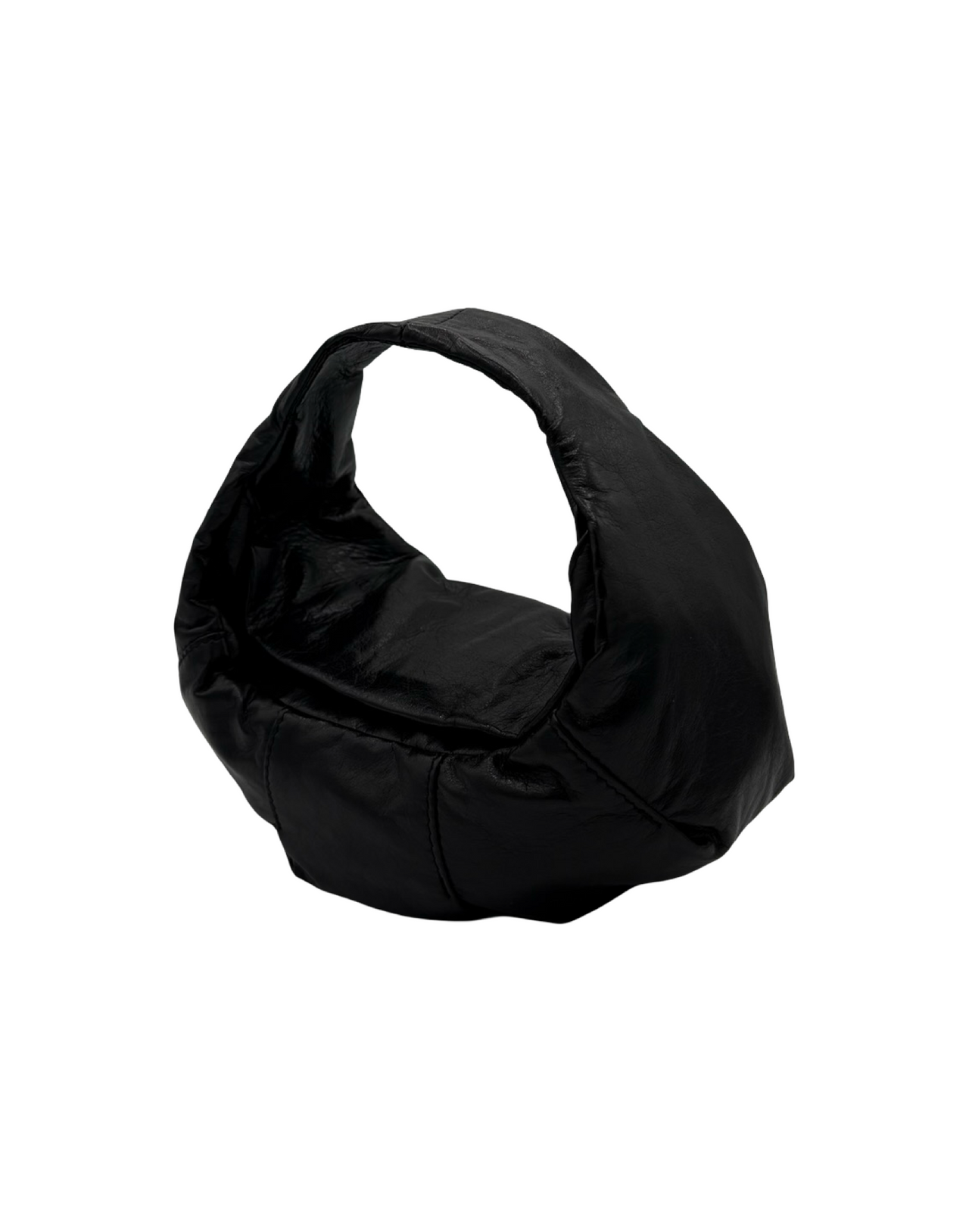 RUOHAN BORSA MINI MOON PELLE NERA