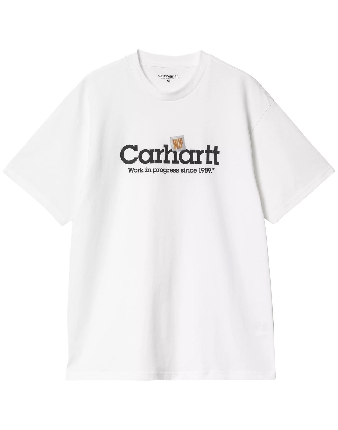 CARHARTT WIP T-SHIRT LABEL SCRIPT JERSEY BIANCA