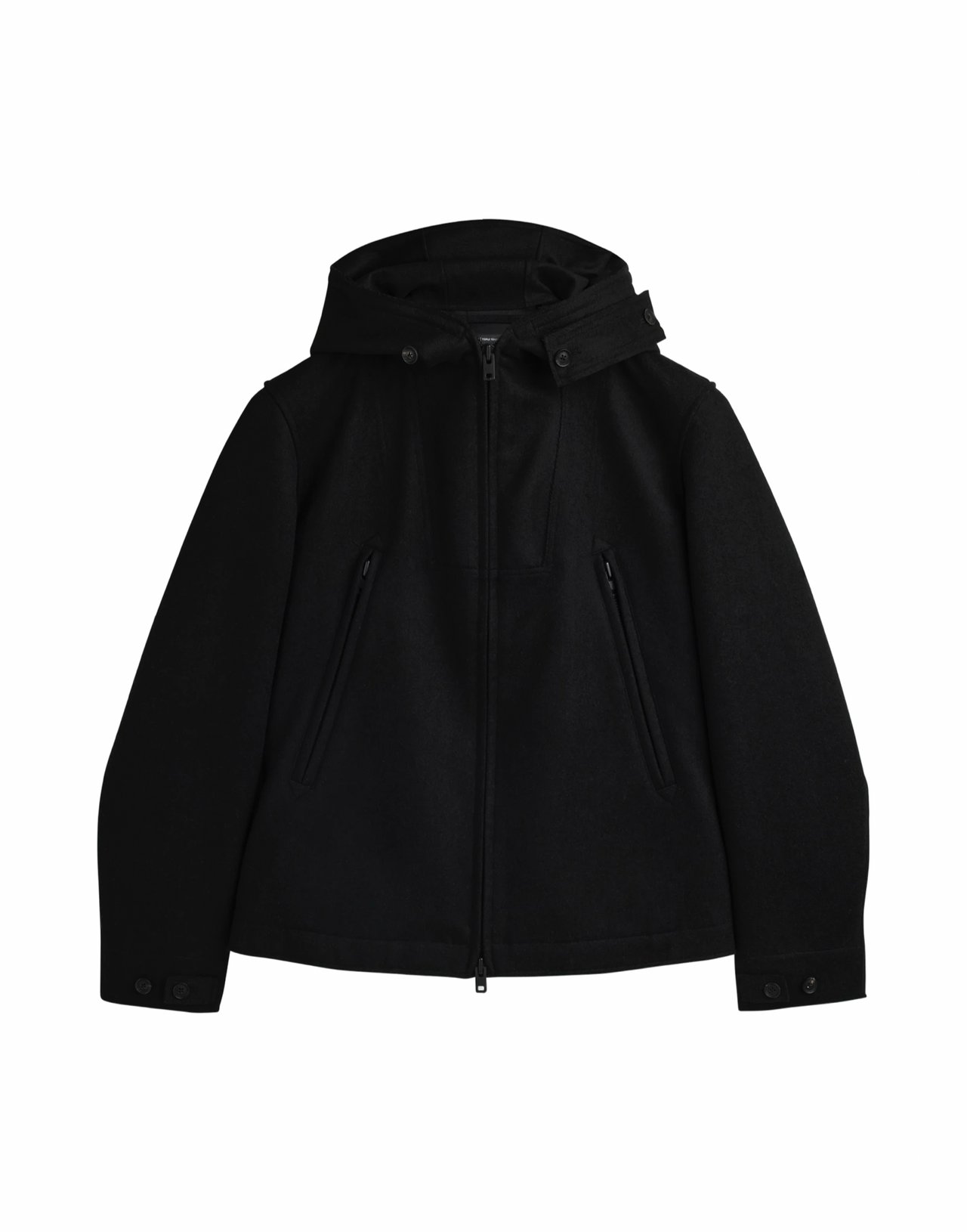 Y-3 GIACCA MELTON LANA NERO