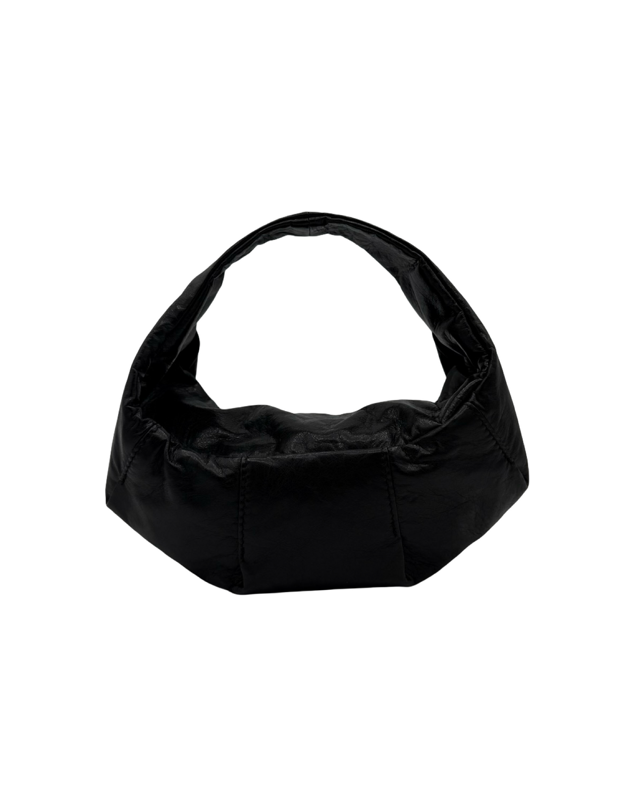 RUOHAN BORSA MINI MOON PELLE NERA