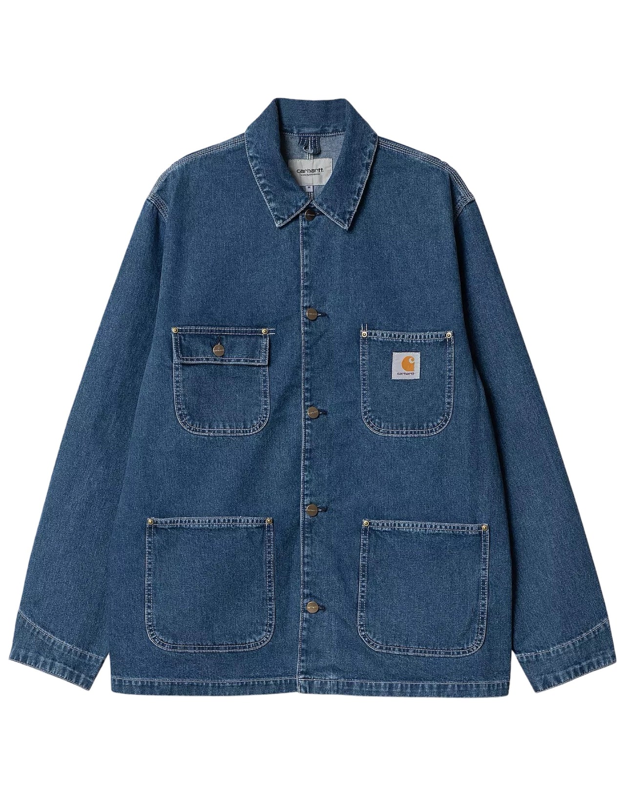 CARHARTT WIP OG CHORE COAT NORCO DENIM BLUE STONE