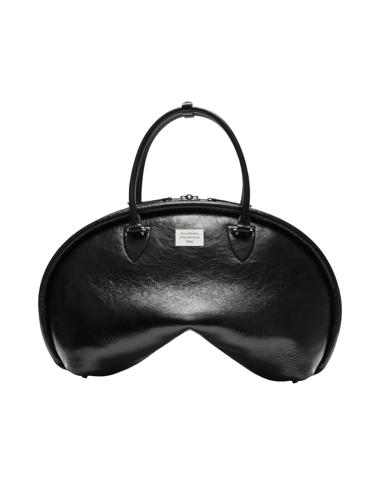 ACNE STUDIOS BORSA BOWLINA PELLE NERA