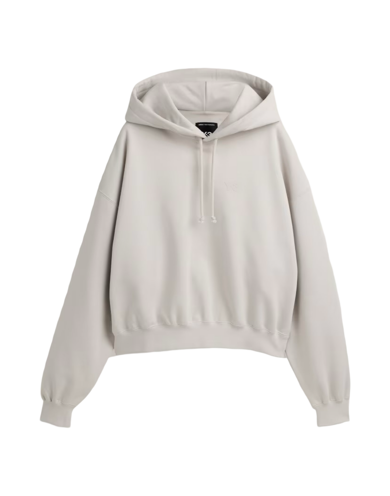 Y-3 HOODIE CROP LATTE