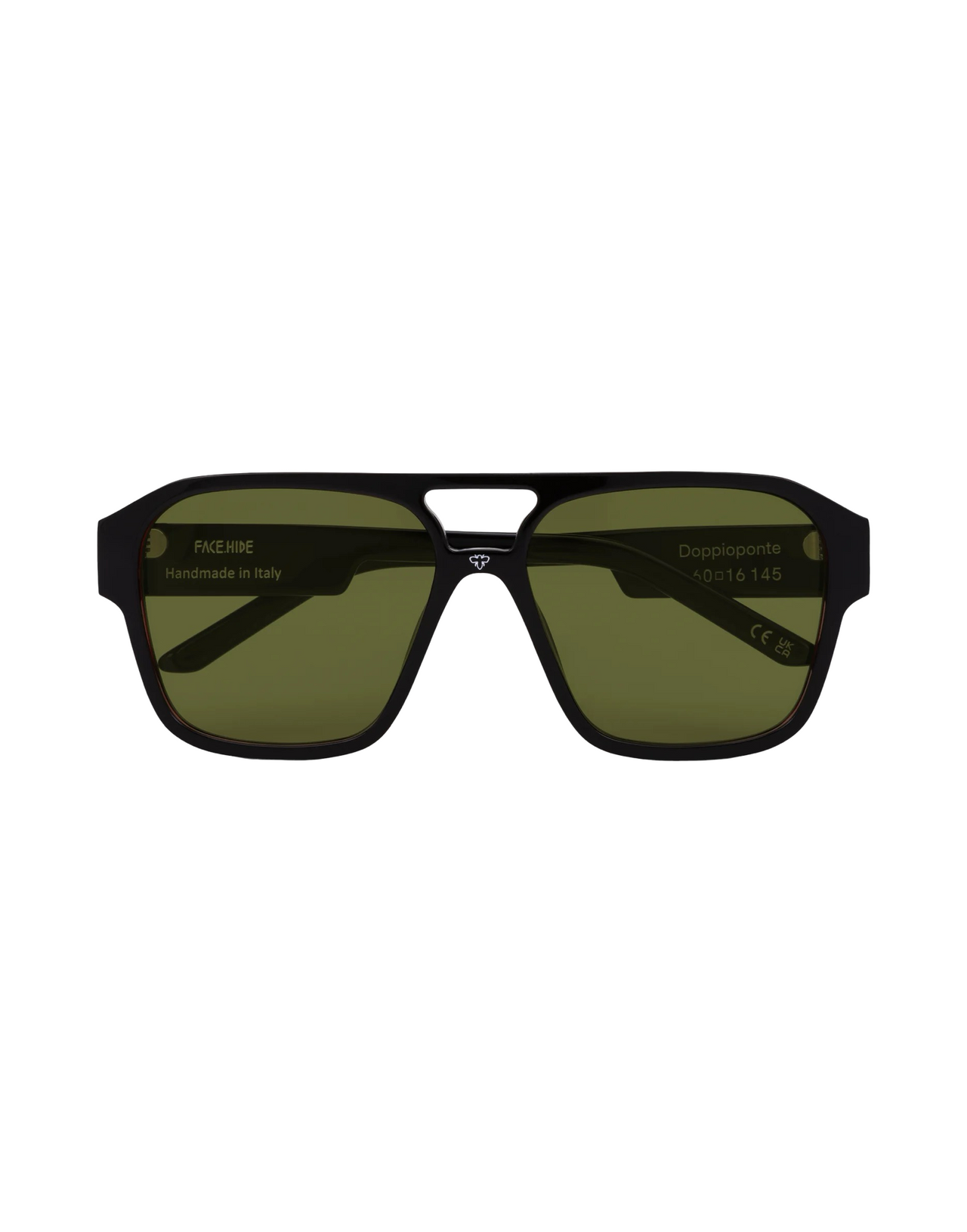 FACE HIDE DOPPIOPONTE BLACK/GREEN