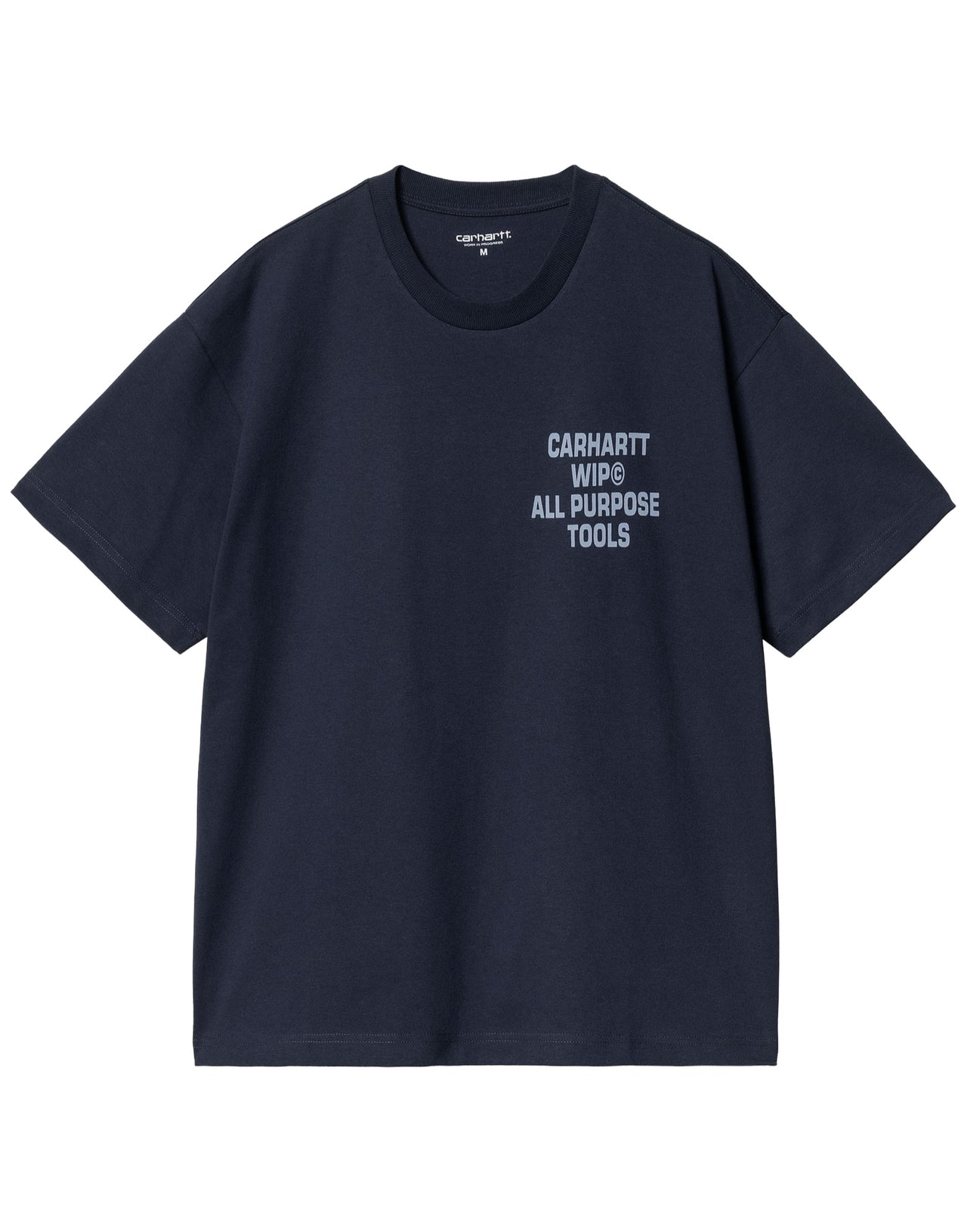 CARHARTT WIP T-SHIRT MM CROSS SCREW JERSEY BLU