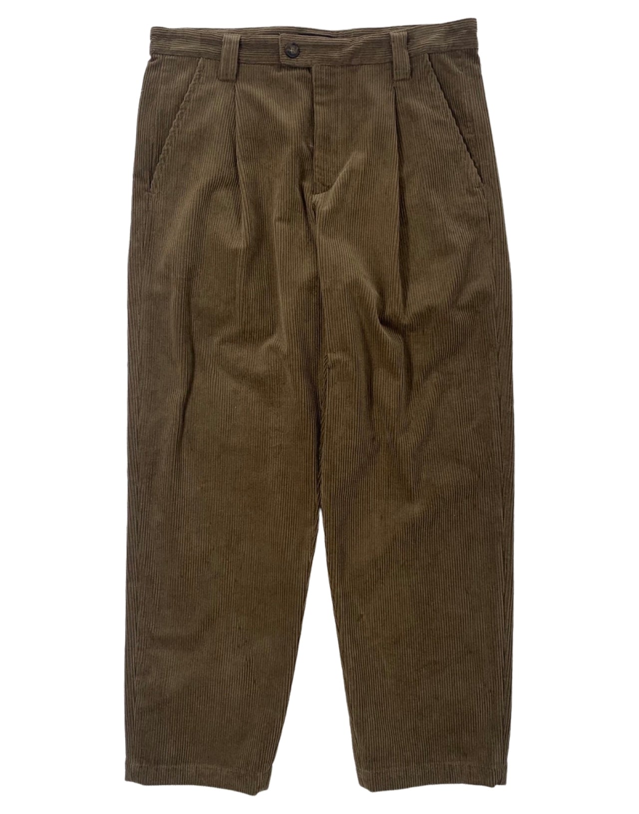 A.P.C. PANTALONE VELLUTO PINCES TAUPE