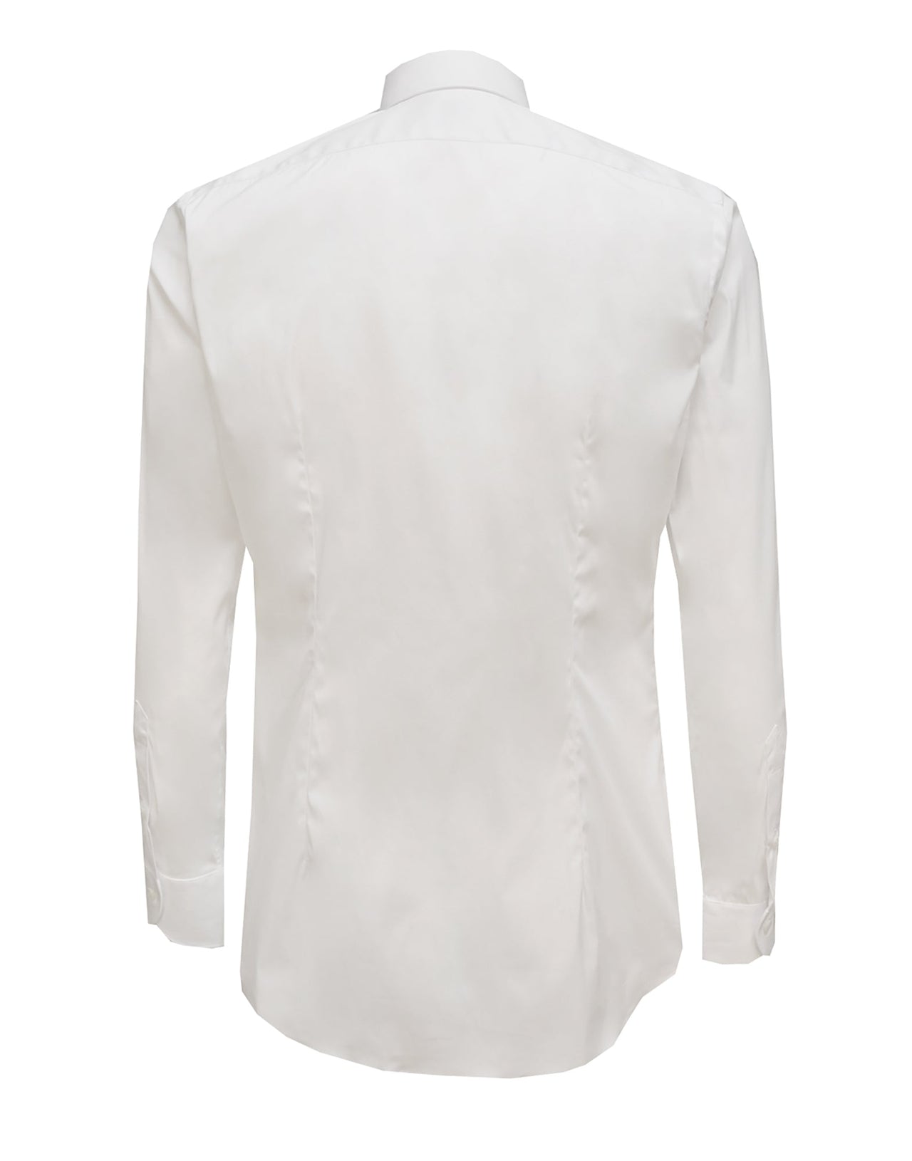 Xacus Slim shirt in white popeline -3cm