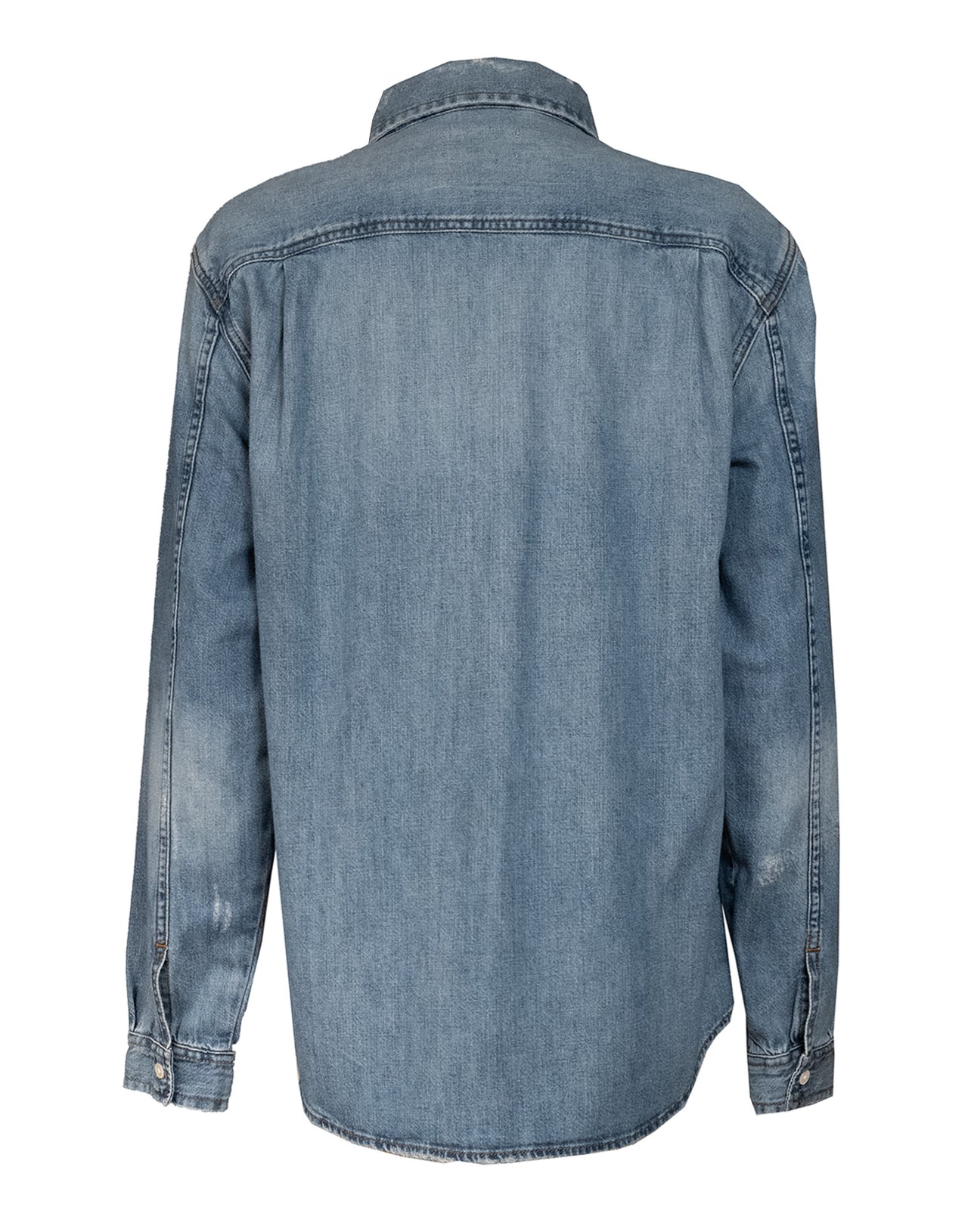 FRAME L.A. USA CAMICIA DENIM LAVAGGIO MEDIO