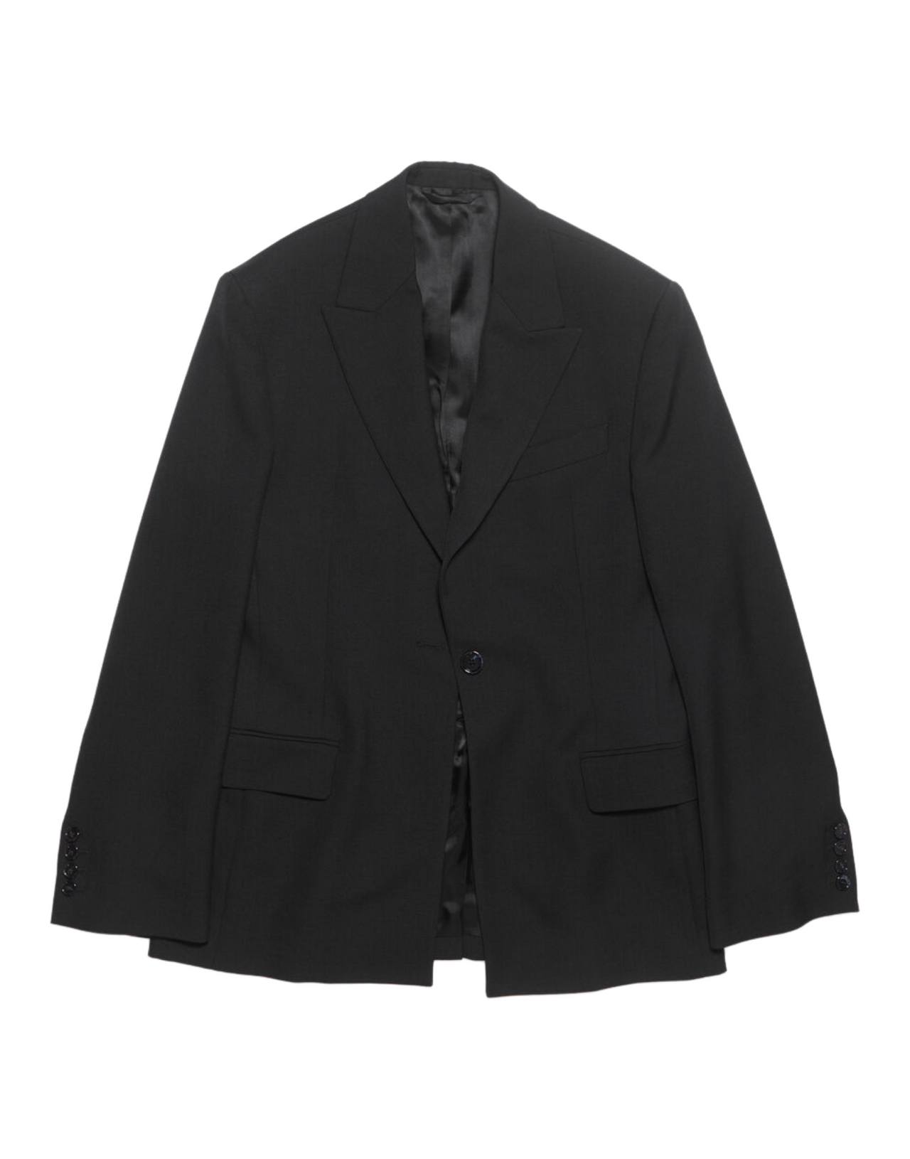 ACNE STUDIOS Blazer regular monopetto nero