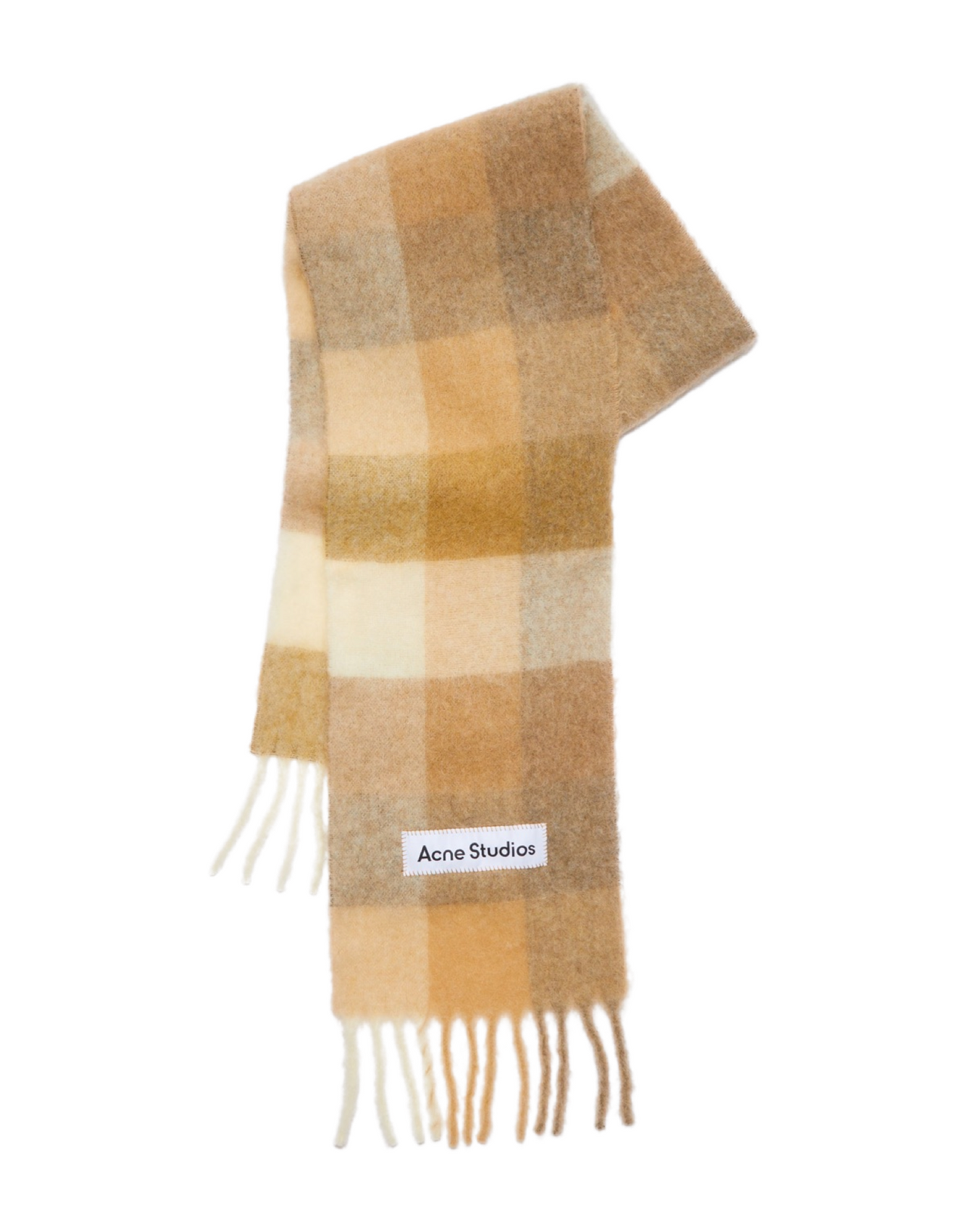 ACNE STUDIOS SCIARPA VALLY MOHAIR WHITE BIEGE