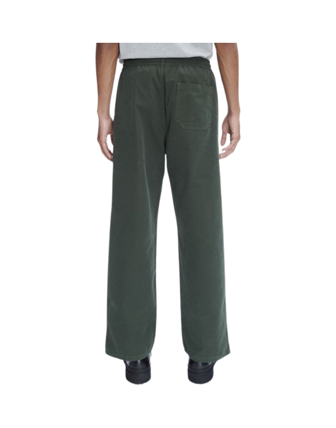 A.P.C. Pantalone straight cotone verde